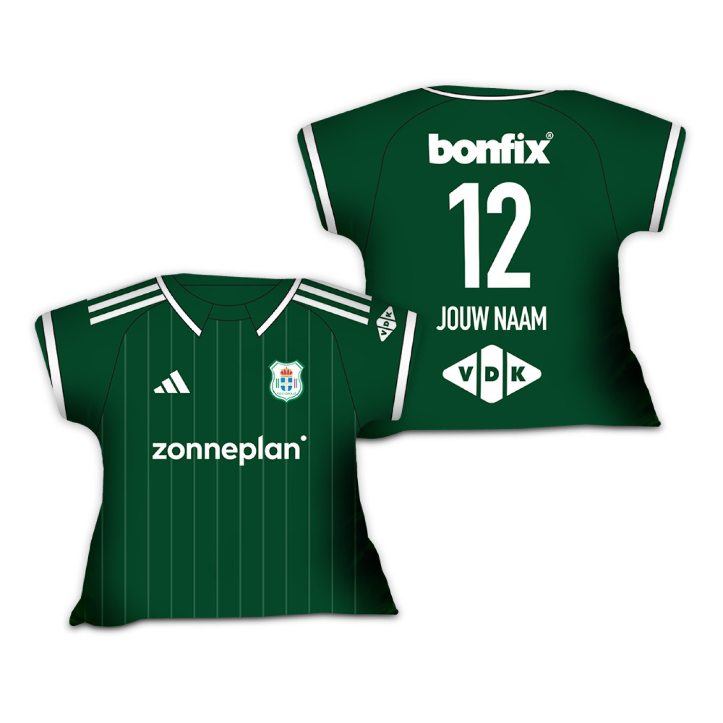 PEC Zwolle Shirt Pillow Away Shirt 2026-2027 Personalised