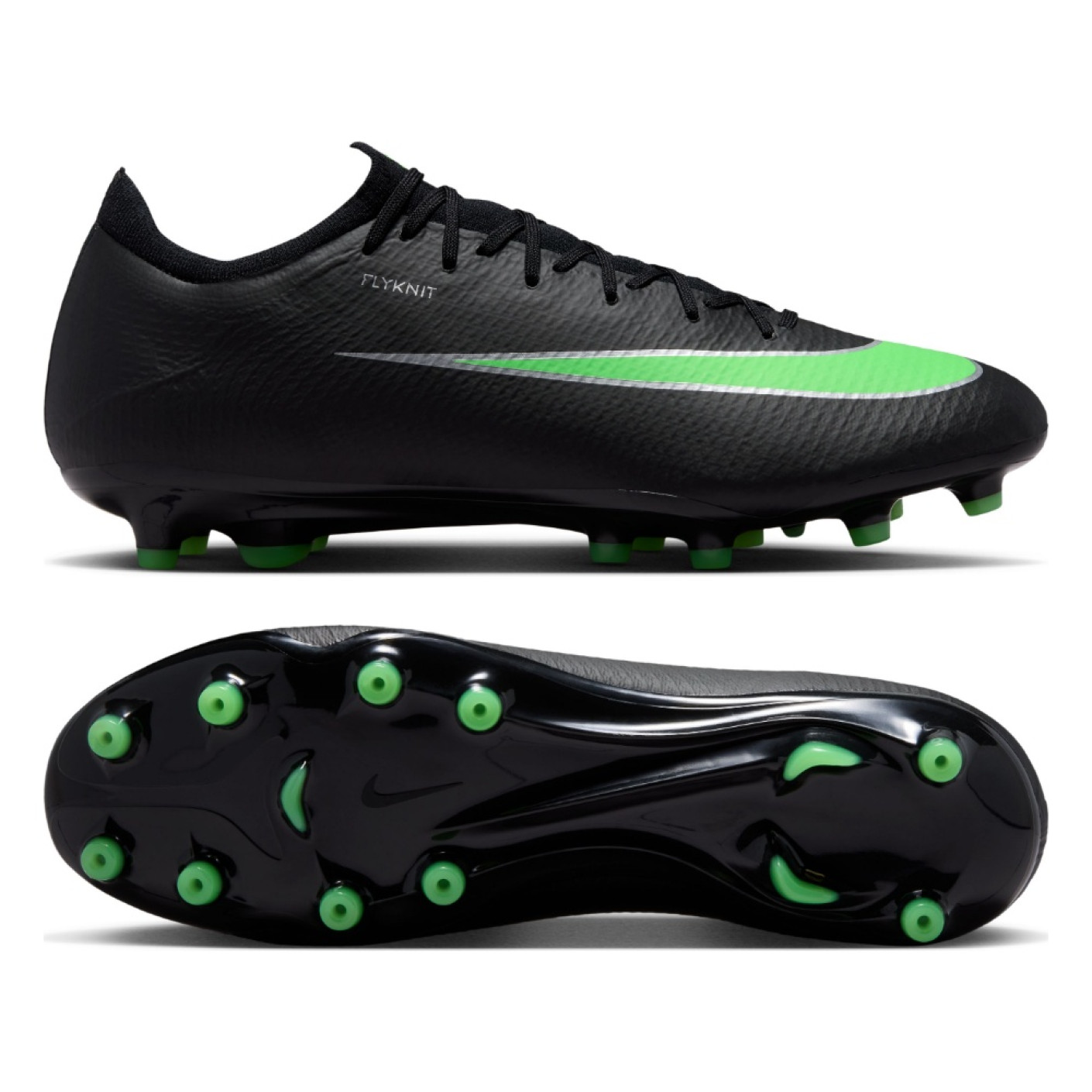 Nike Mercurial Vapor 17 Pro Kunstgras Voetbalschoenen (AG) Zwart Felgroen Zilvergrijs