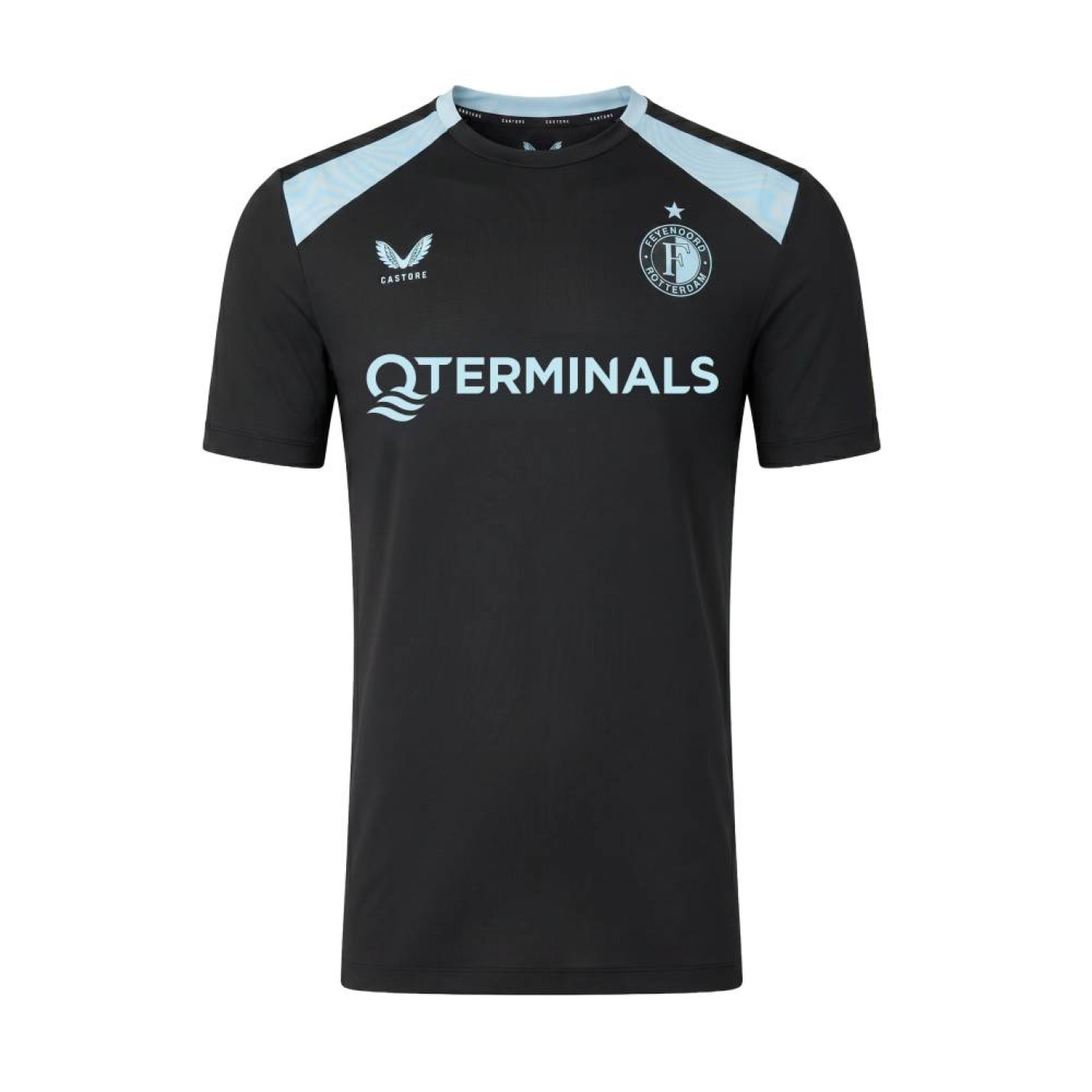 Castore Feyenoord Training Shirt 2026-2027 Black Light Blue