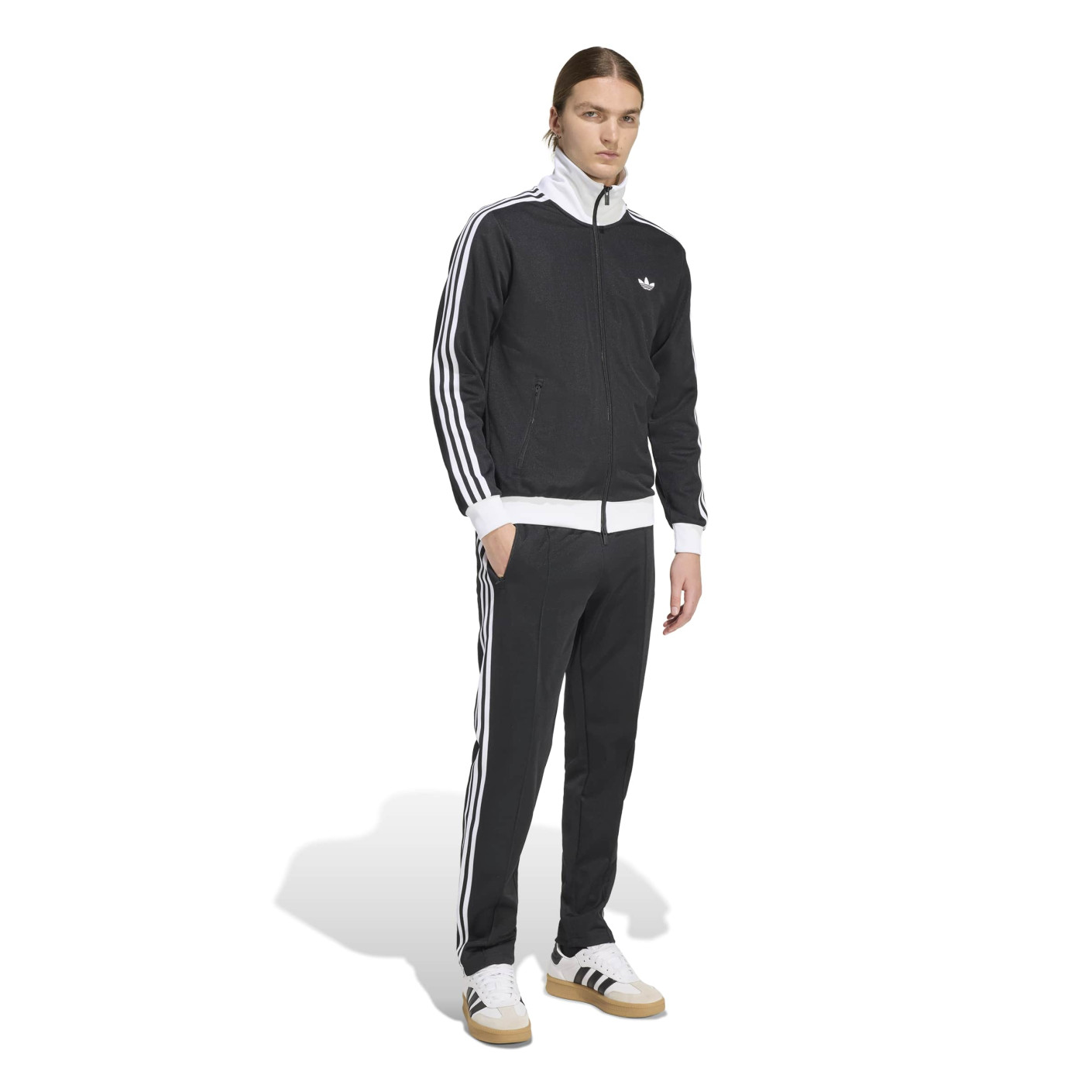adidas Classic Trainingspak Full-Zip Zwart Wit