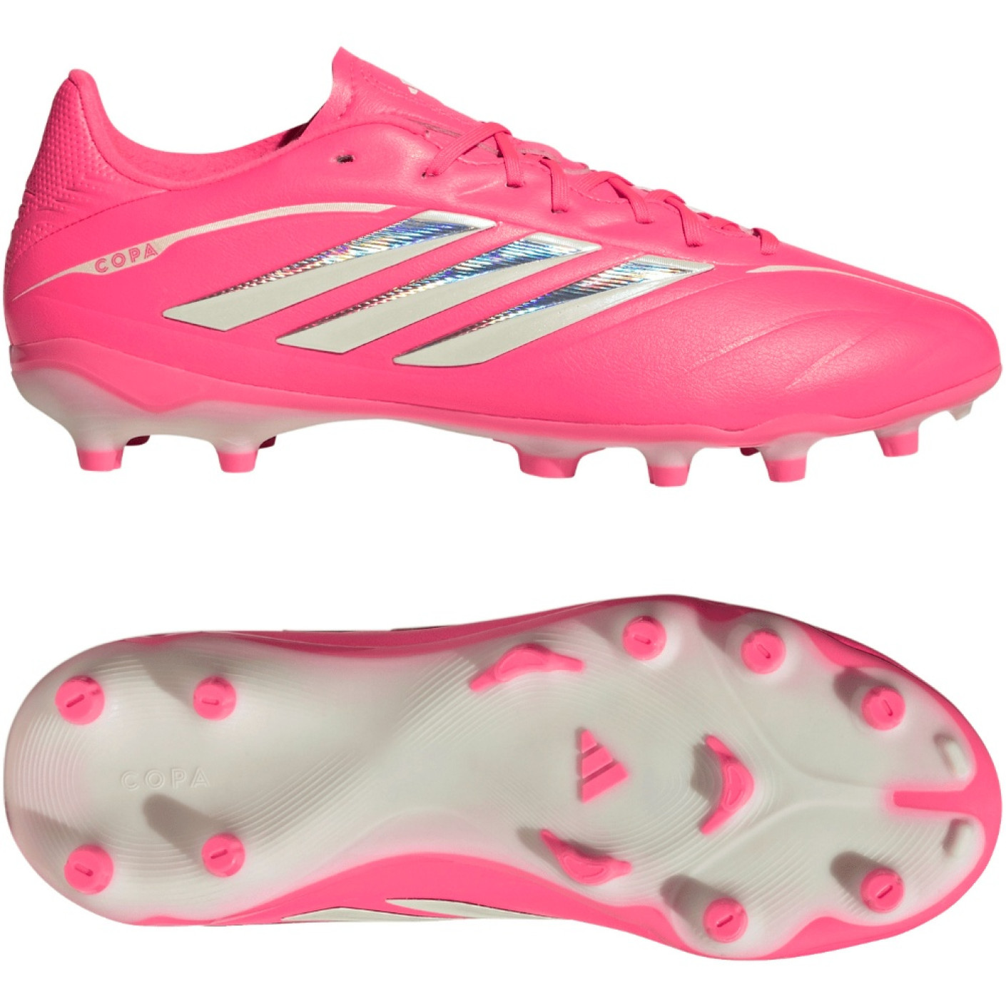 adidas Copa Pure IV League Gras Football Boots (FG) Kids Hot Pink Silver White