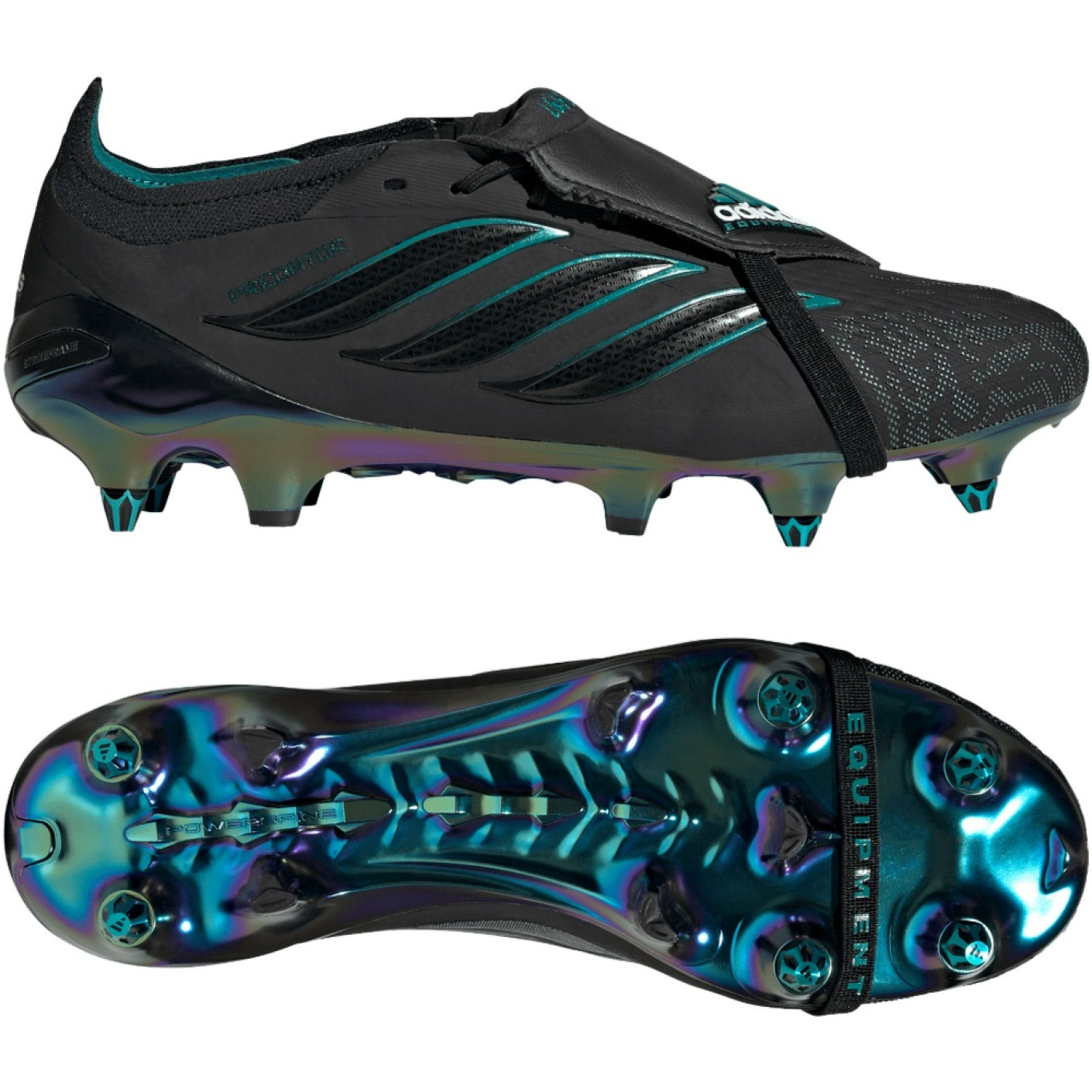 adidas Predator Elite FT EQT Iron Stud Football Boots (SG) Black Green