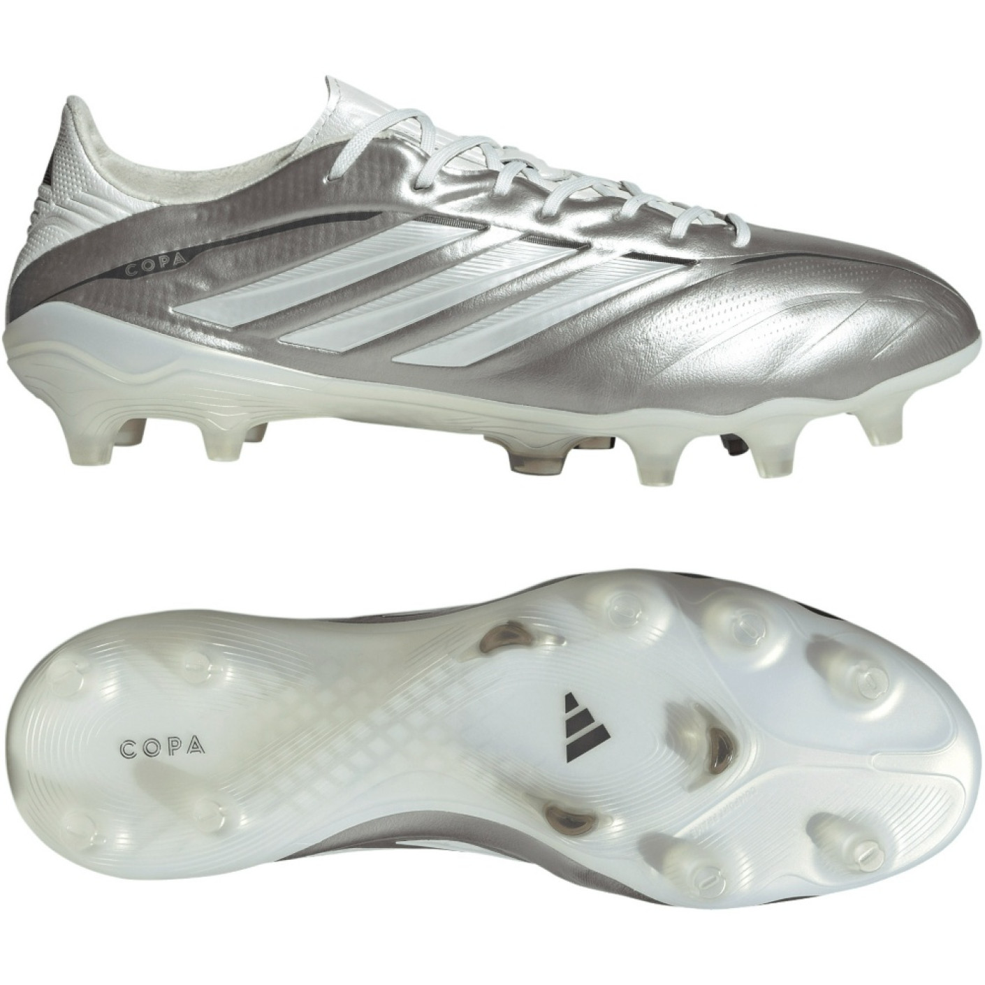 adidas Copa Pure IV Elite Gras Football Boots (FG) Silver White Dark Grey