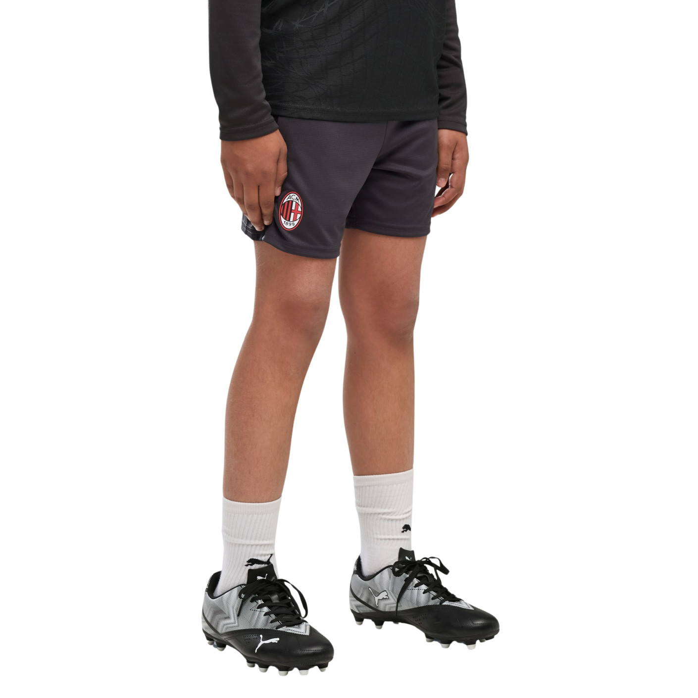 PUMA AC Milan Training Short 2026-2027 Kids Dark Grey Red