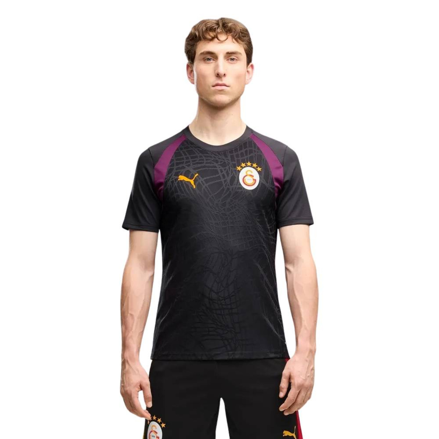 PUMA Galatasaray SK Training Shirt 2026-2027 Dark Grey Purple Orange