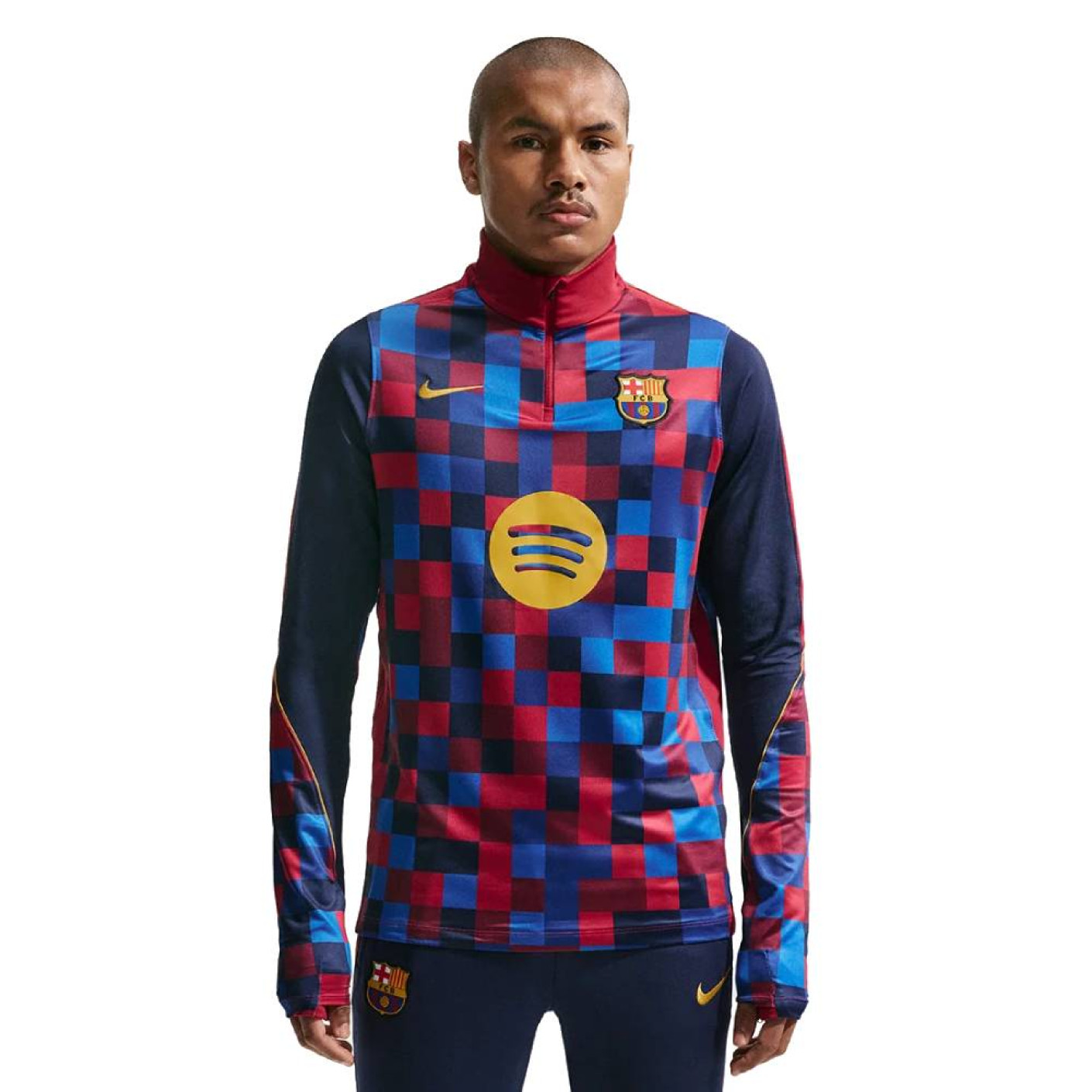 Nike FC Barcelona Strike Pre-Match Training sweater 1/4-Zip 2026-2027 Red Dark Blue Yellow