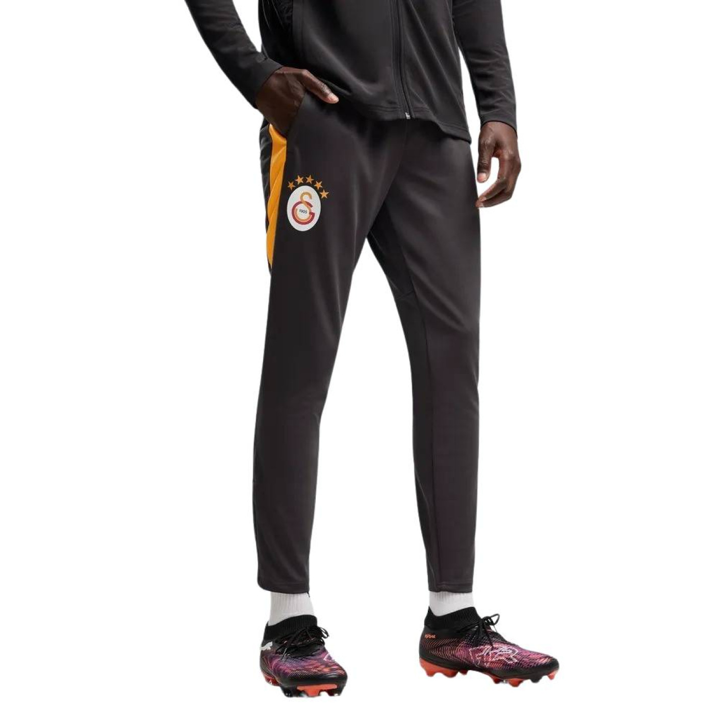 PUMA Galatasaray SK Trainingsbroek 2026-2027 Donkergrijs Oranje