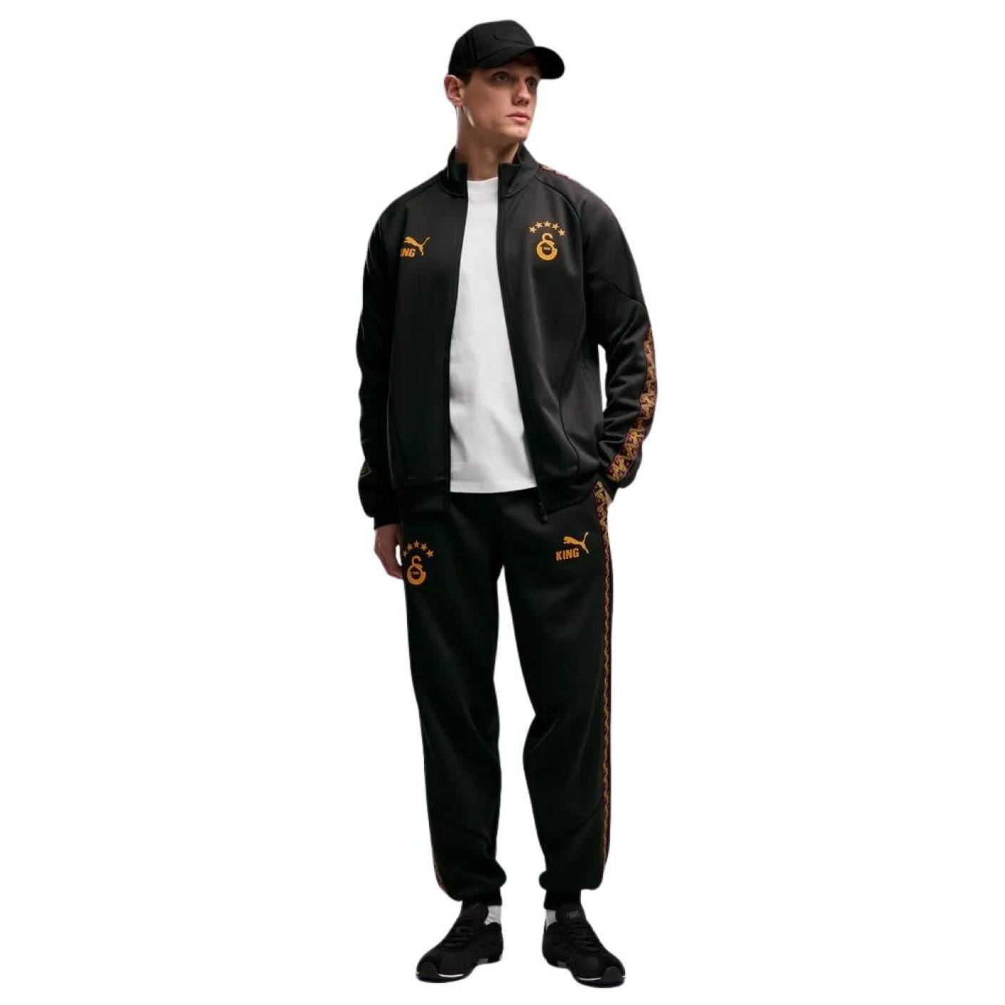 PUMA Galatasaray SK KING Anthem Trainingspak 2026-2027 Donkergrijs Oranje