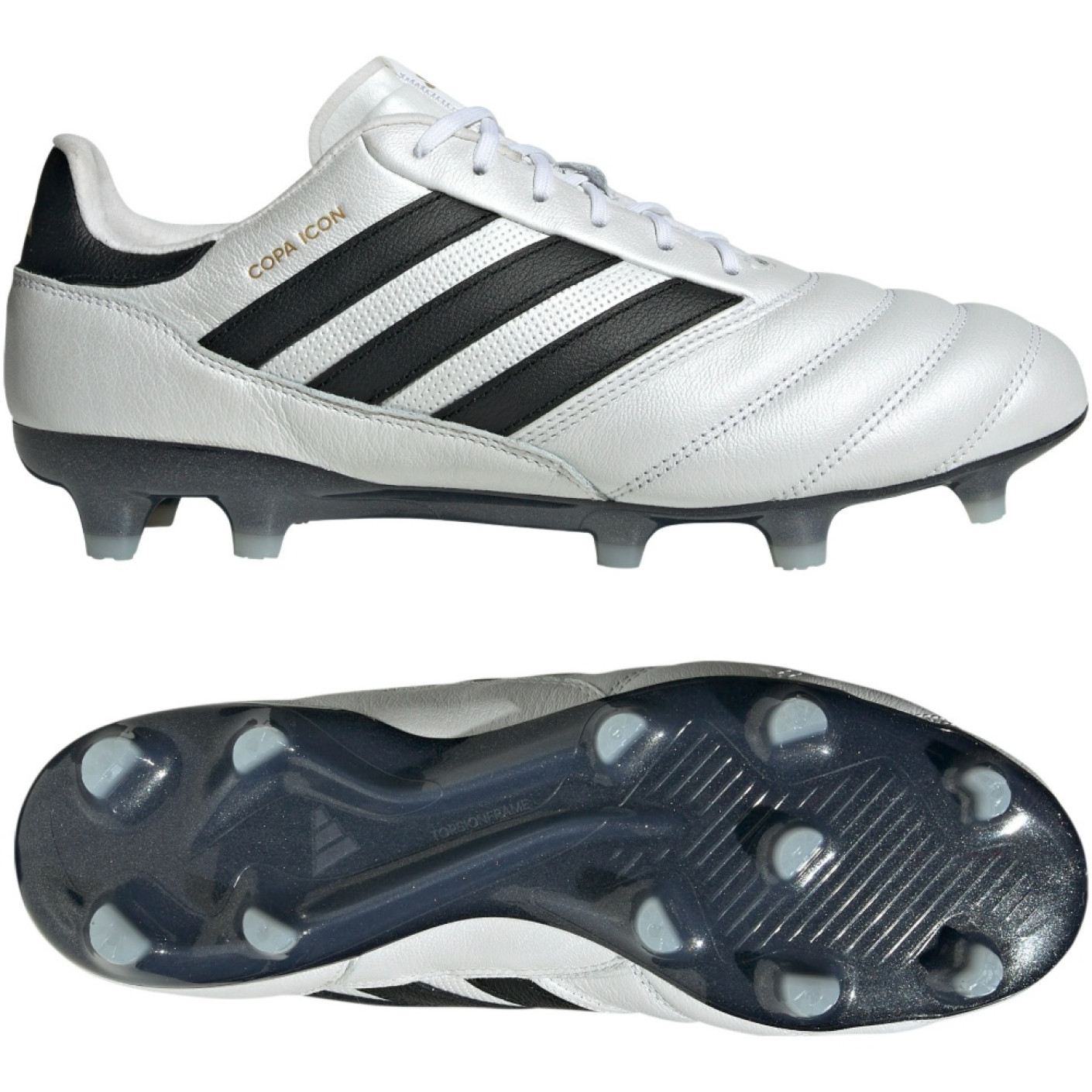 adidas Copa Icon Gras Voetbalschoenen (FG) Wit Zwart Goud