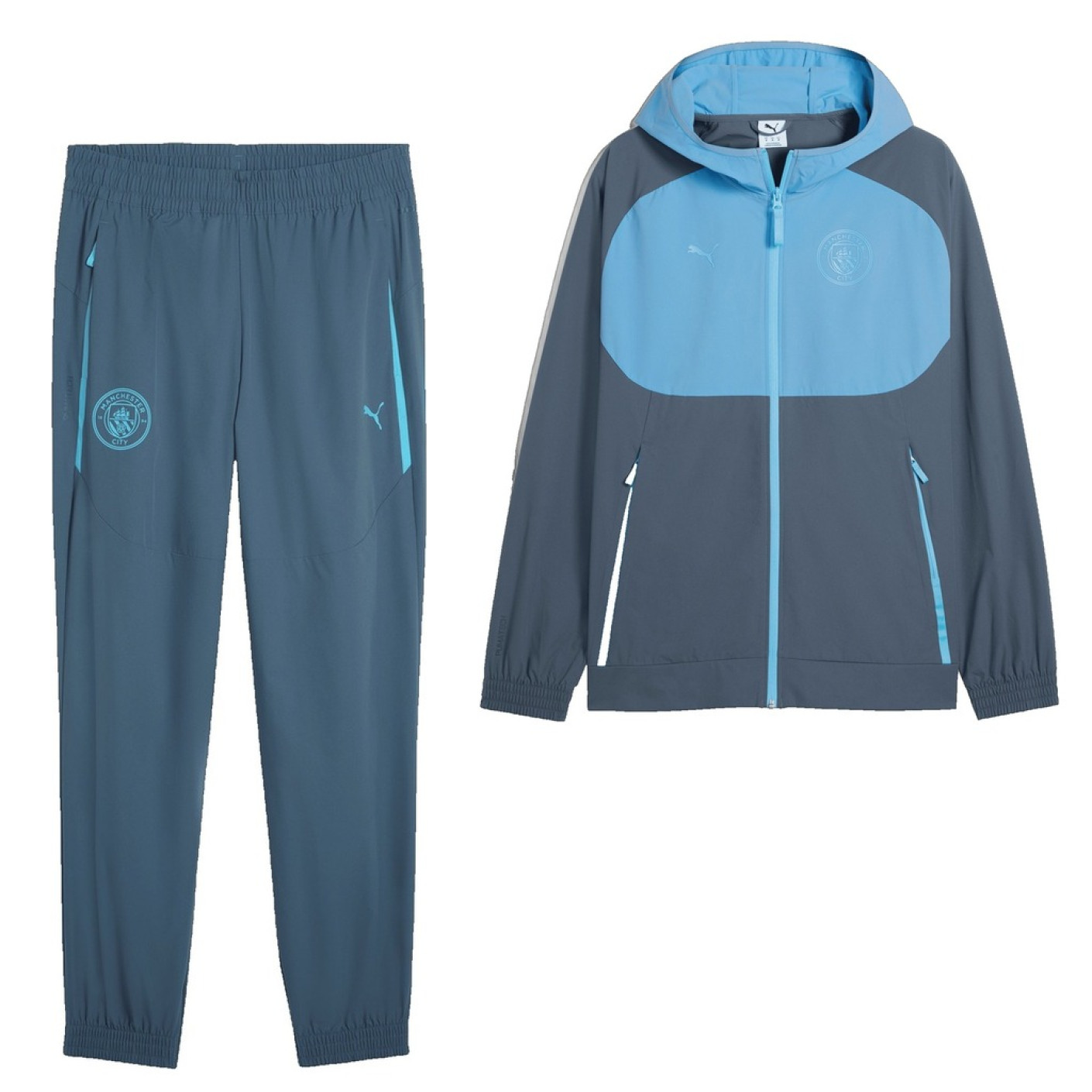 PUMA Manchester City Pumatech Woven Trainingspak 2026-2027 Donkerblauw Blauw
