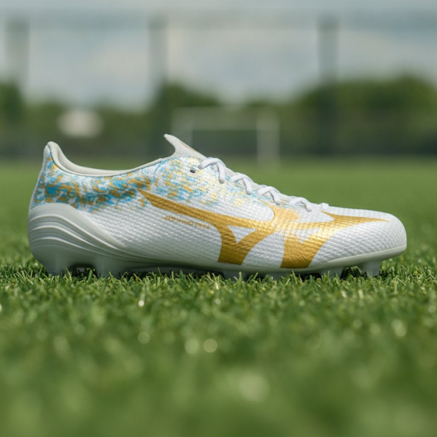 Mizuno Alpha III Japan João Félix Gras Football Boots (FG) White