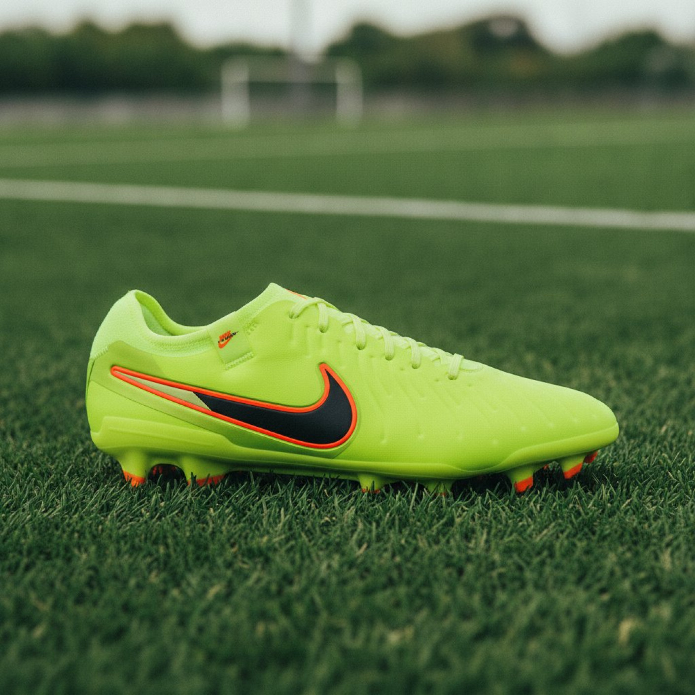 Nike Tiempo Legend 10 Pro Gras Football Boots (FG) Neon Yellow