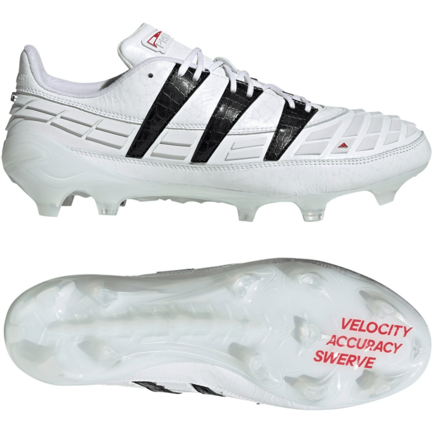 adidas Predator 94 Reverse Gras Voetbalschoenen (FG) Wit Zwart