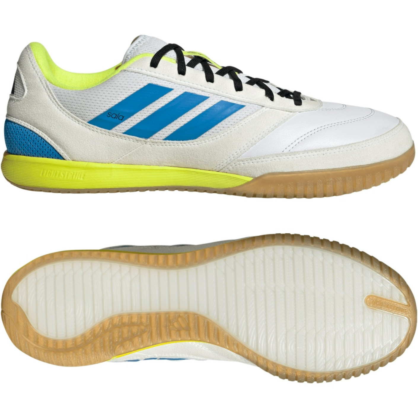 adidas Top Sala Competition II Indoor Football Boots (IN) White Blue Neon Yellow Black