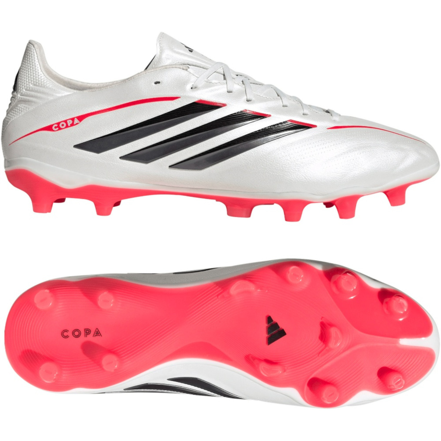 adidas Copa Pure IV Pro Gras Football Boots (FG) White Black Red
