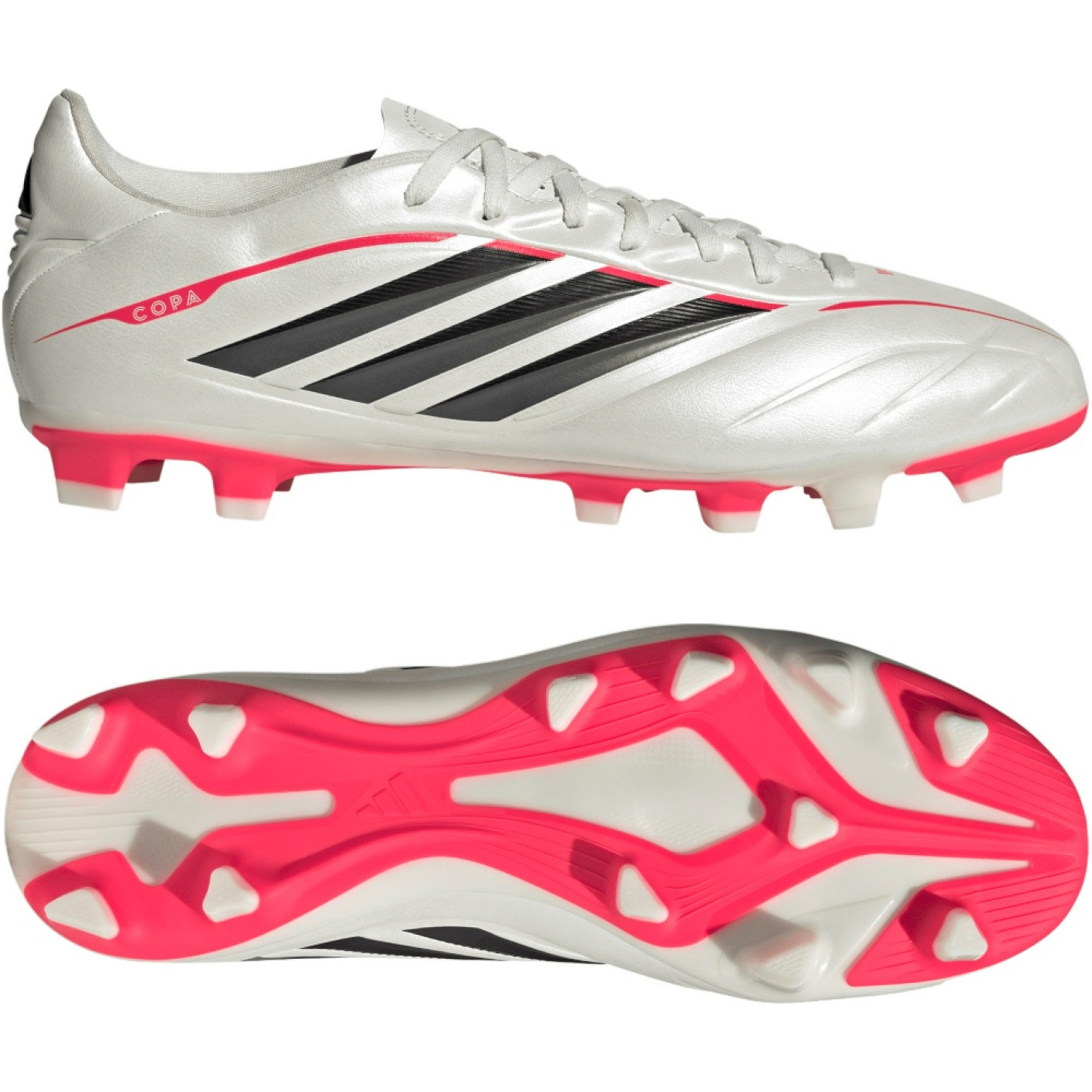 adidas Copa Pure IV Club Gras / Kunstgras Voetbalschoenen (MG) Wit Zwart Rood