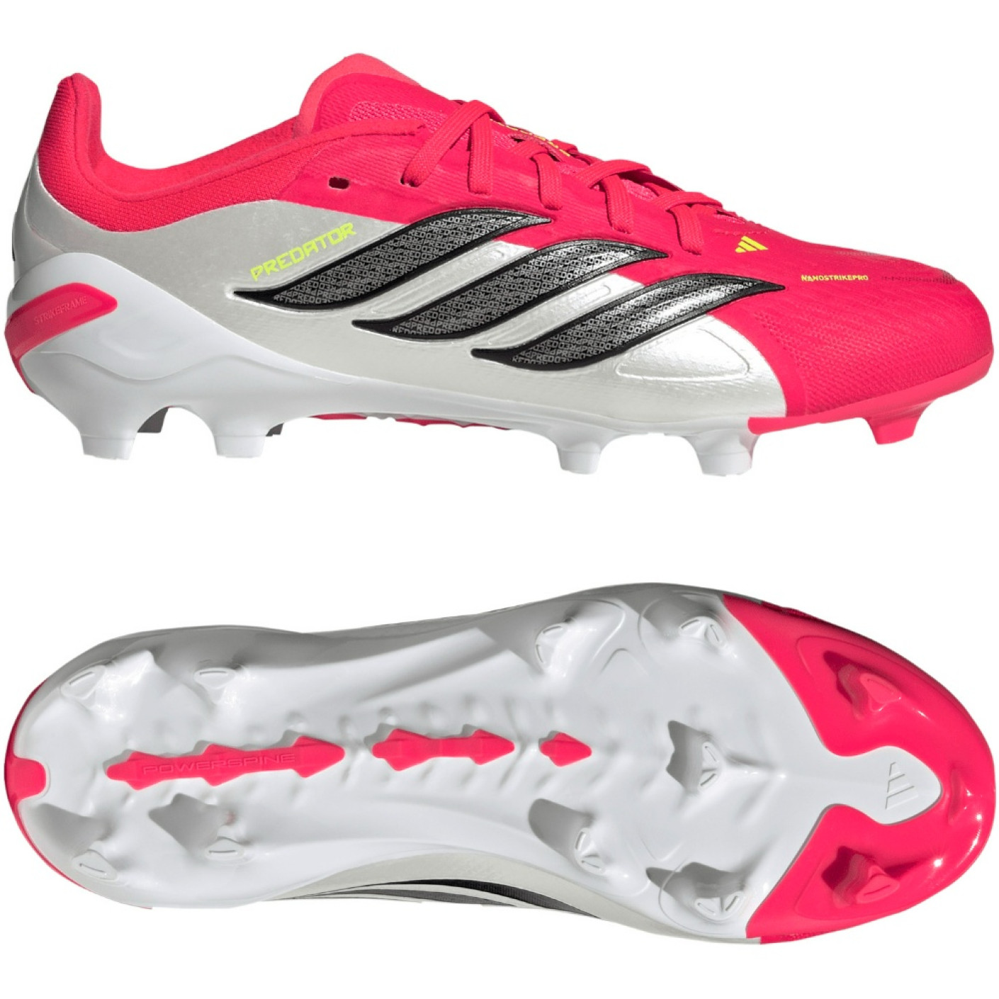 adidas Predator Elite Gras Football Boots (FG) Kids Red White Black