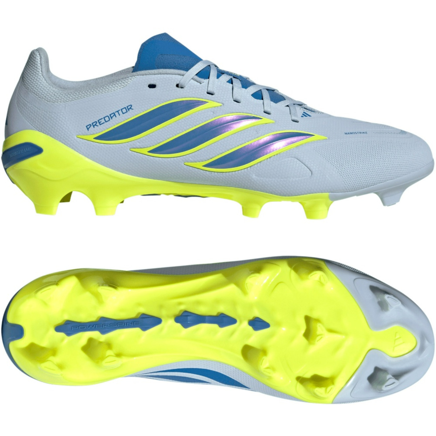 adidas Predator League Gras Voetbalschoenen (FG) Lichtblauw Blauw Geel