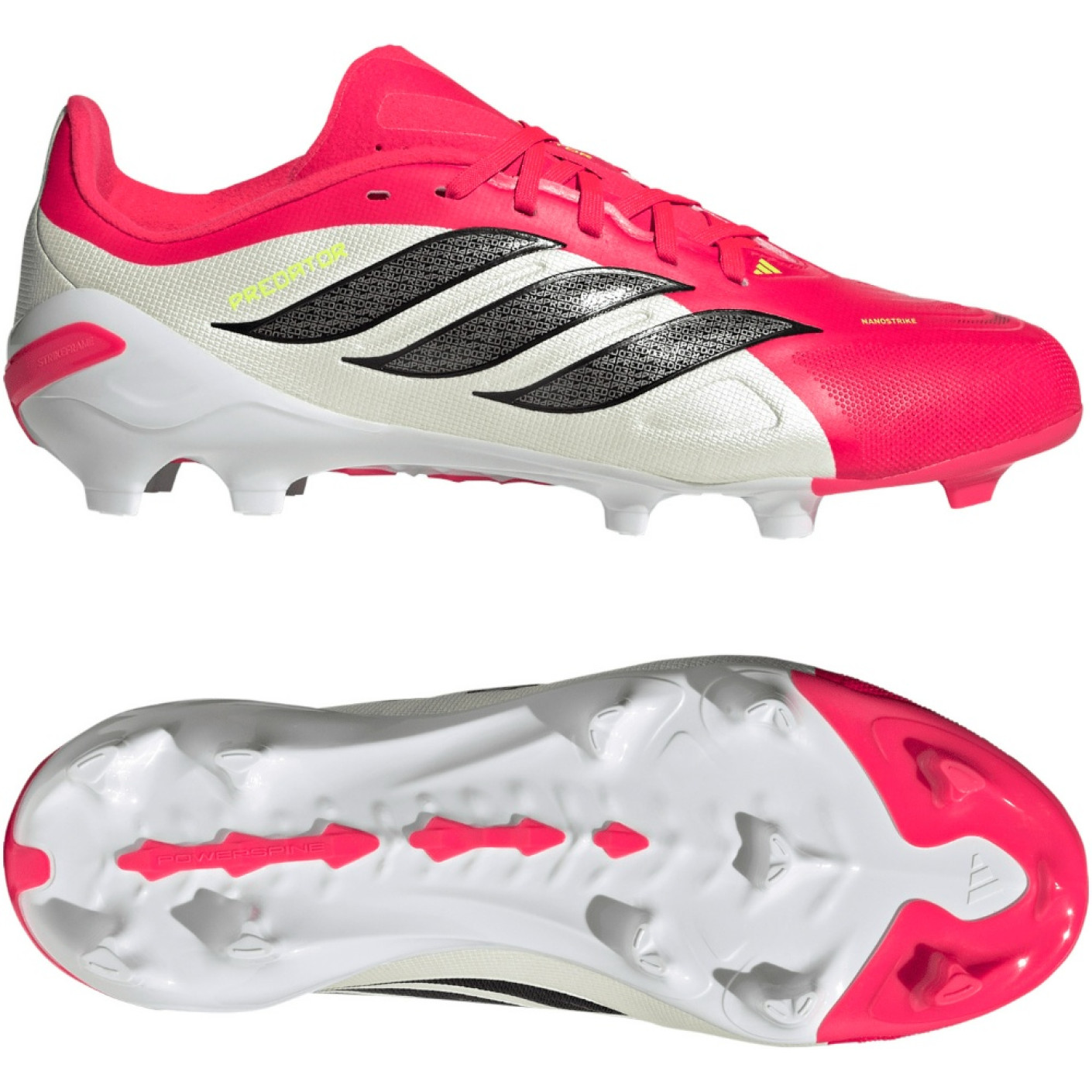 adidas Predator League Gras Voetbalschoenen (FG) Kids Rood Wit Zwart
