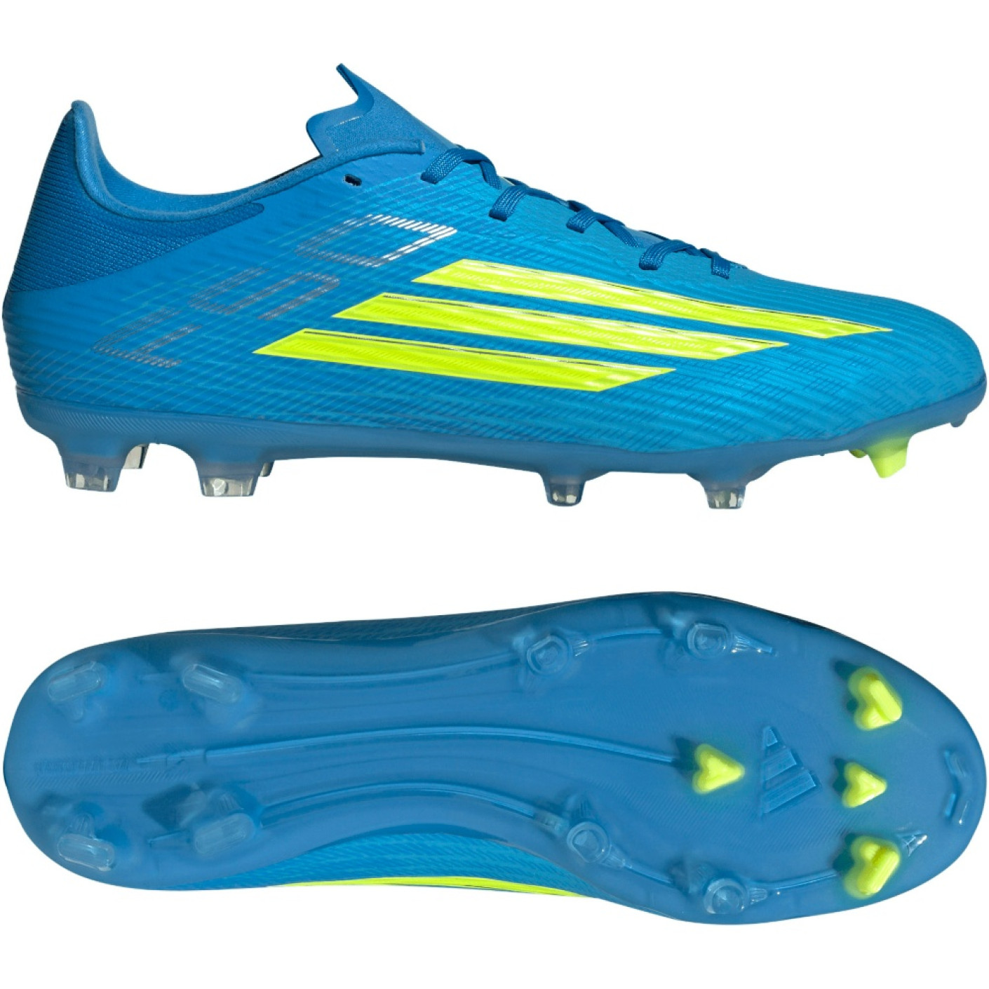 adidas F50 League Grass/Artificial Grass Football Boots (MG) Blue Neon Yellow