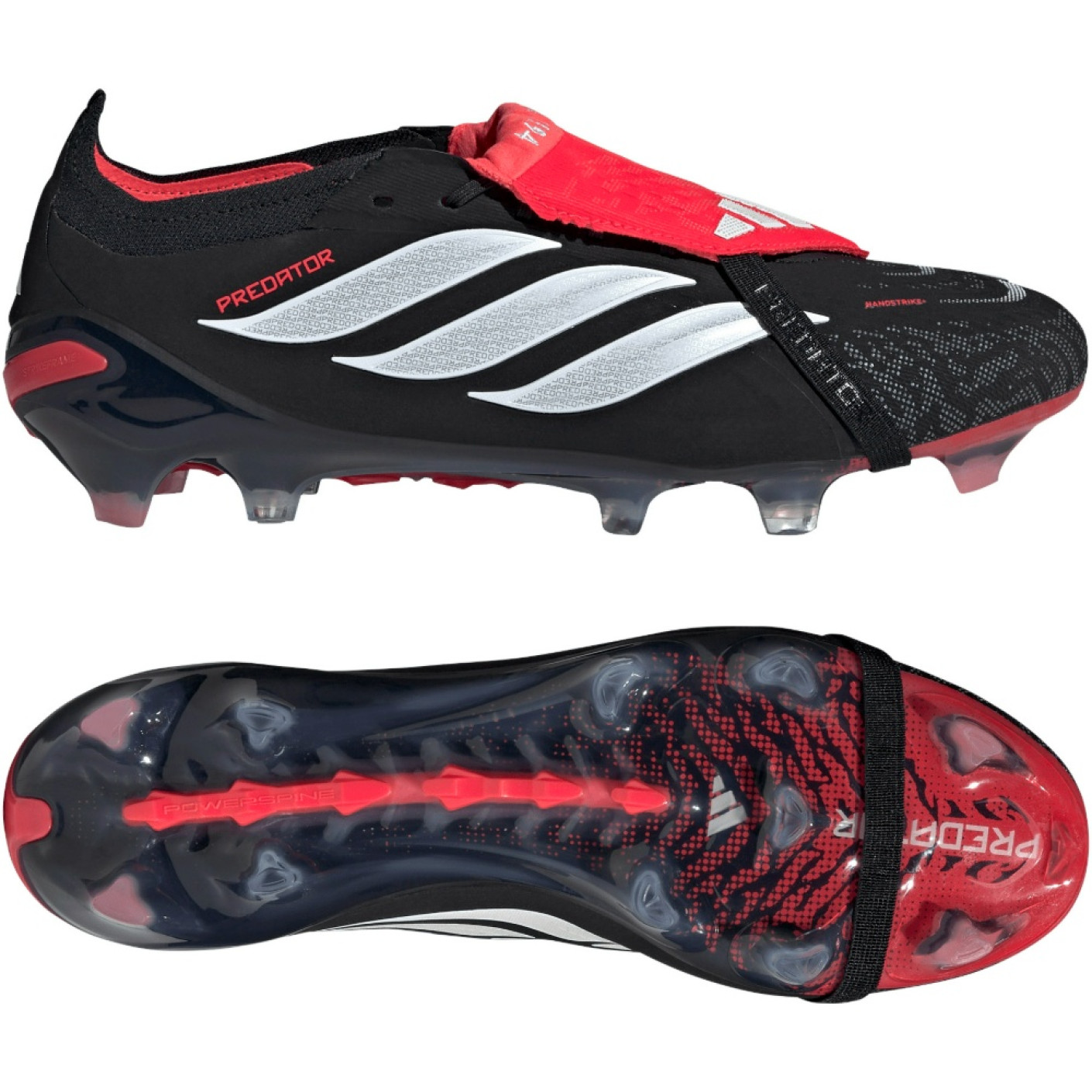 adidas Predator Elite FT Gras Voetbalschoenen (FG) Zwart Wit Rood