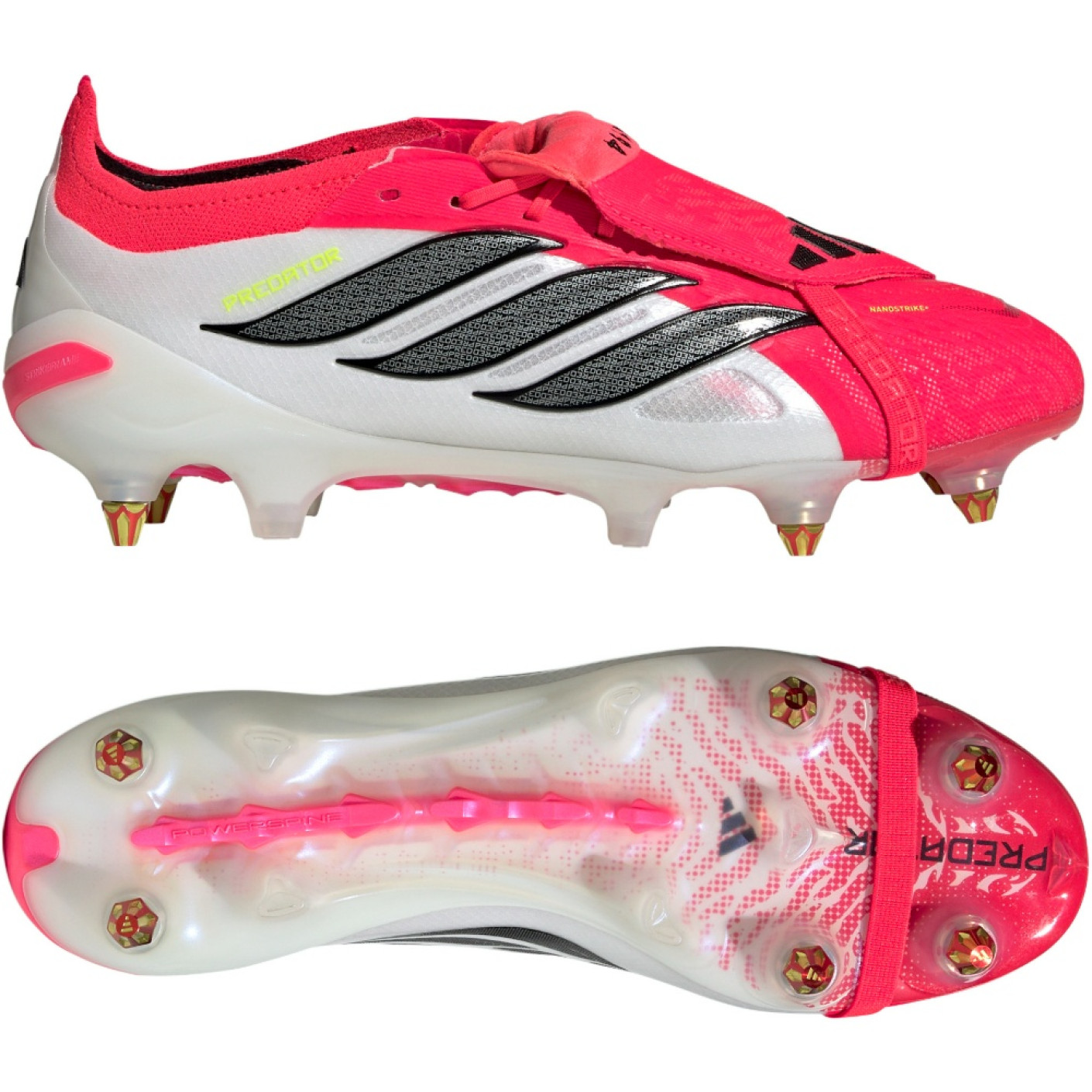 adidas Predator Elite FT Iron Stud Football Boots (SG) Red White Black
