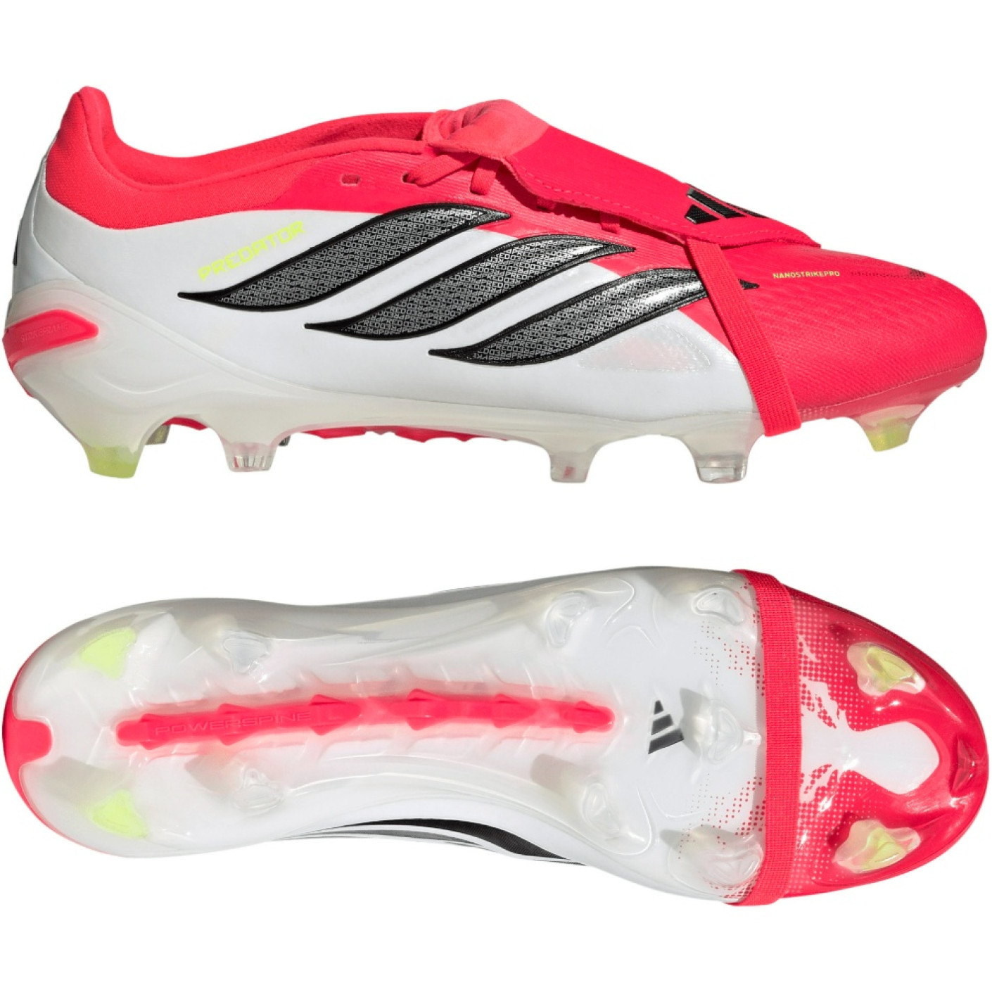 adidas Predator Pro FT Gras Voetbalschoenen (FG) Rood Wit Zwart