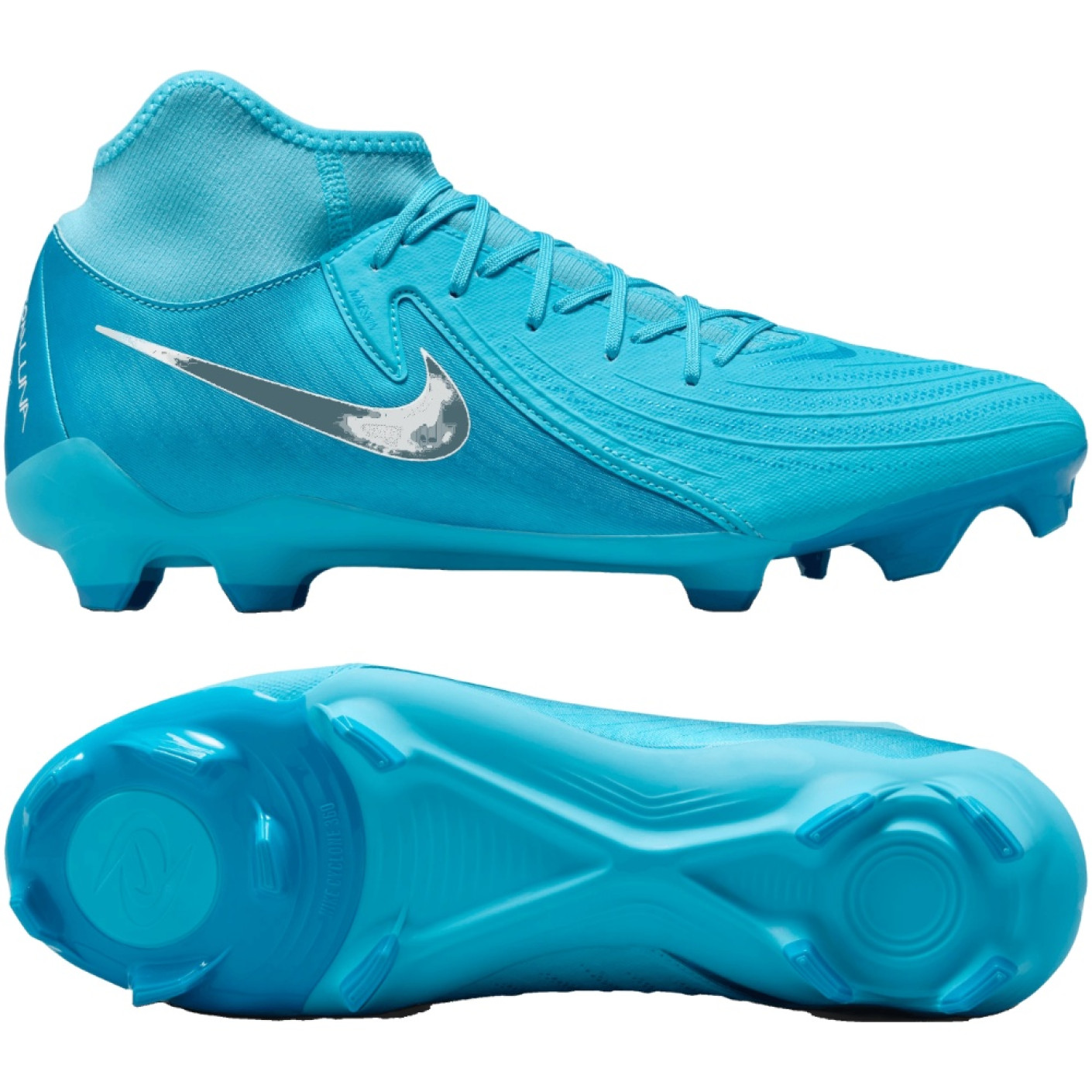 Nike Phantom Luna II Academy Gras / Kunstgras Voetbalschoenen (MG) Blauw Wit