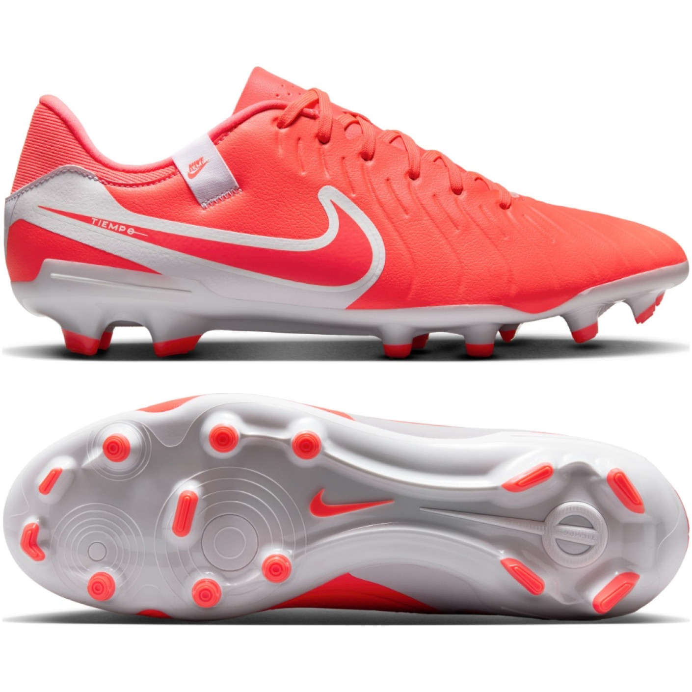 Nike Tiempo Legend 10 Academy Grass/Artificial Grass Football Shoes (MG) Bright Red White