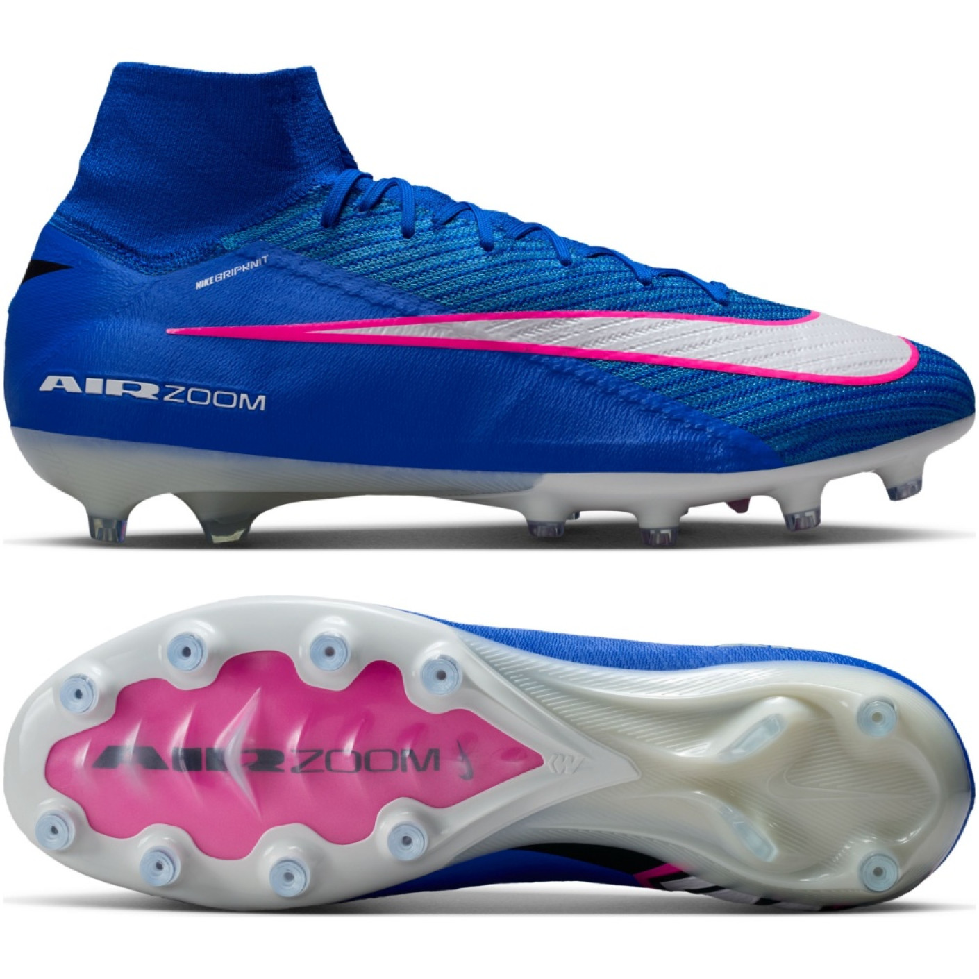 Nike Zoom Mercurial Superfly 10 Elite Kunstgras Voetbalschoenen (AG) Blauw Wit Felroze