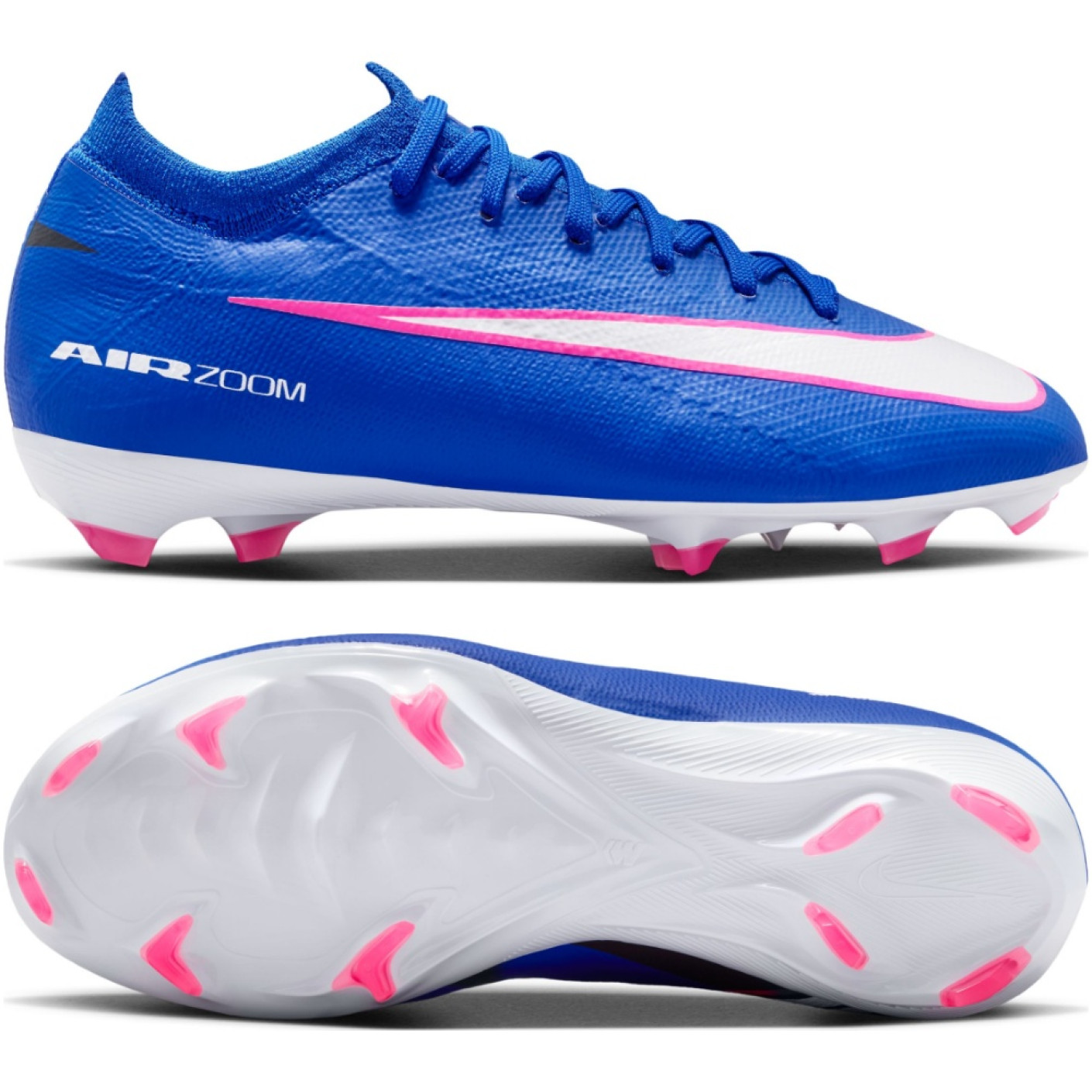 Nike Zoom Mercurial Vapor 16 Pro Gras Football Boots (FG) Kids Blue White Hot Pink