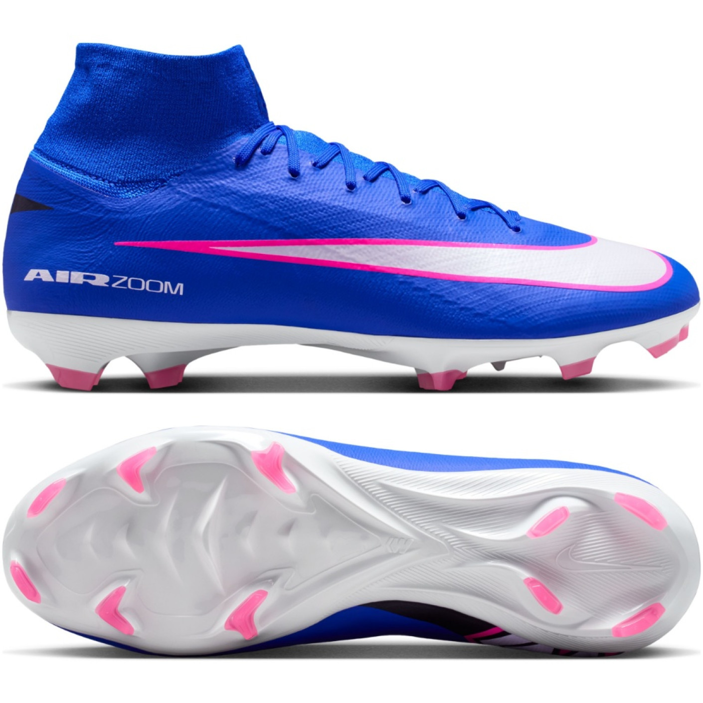 Nike Zoom Mercurial Superfly 10 Pro Gras Football Boots (FG) Blue White Hot Pink