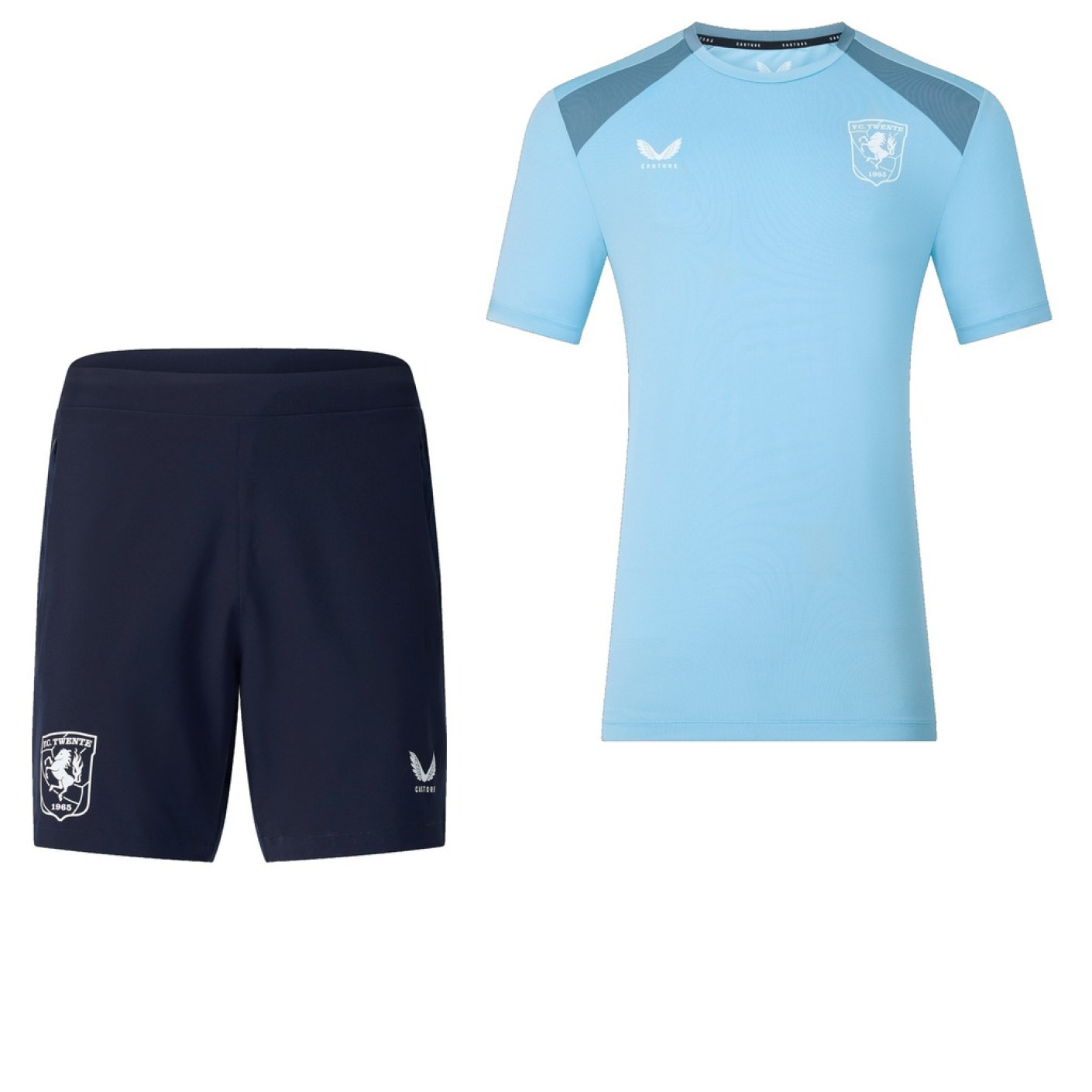 Castore FC Twente Training Set 2026-2027 Light Blue Dark Grey