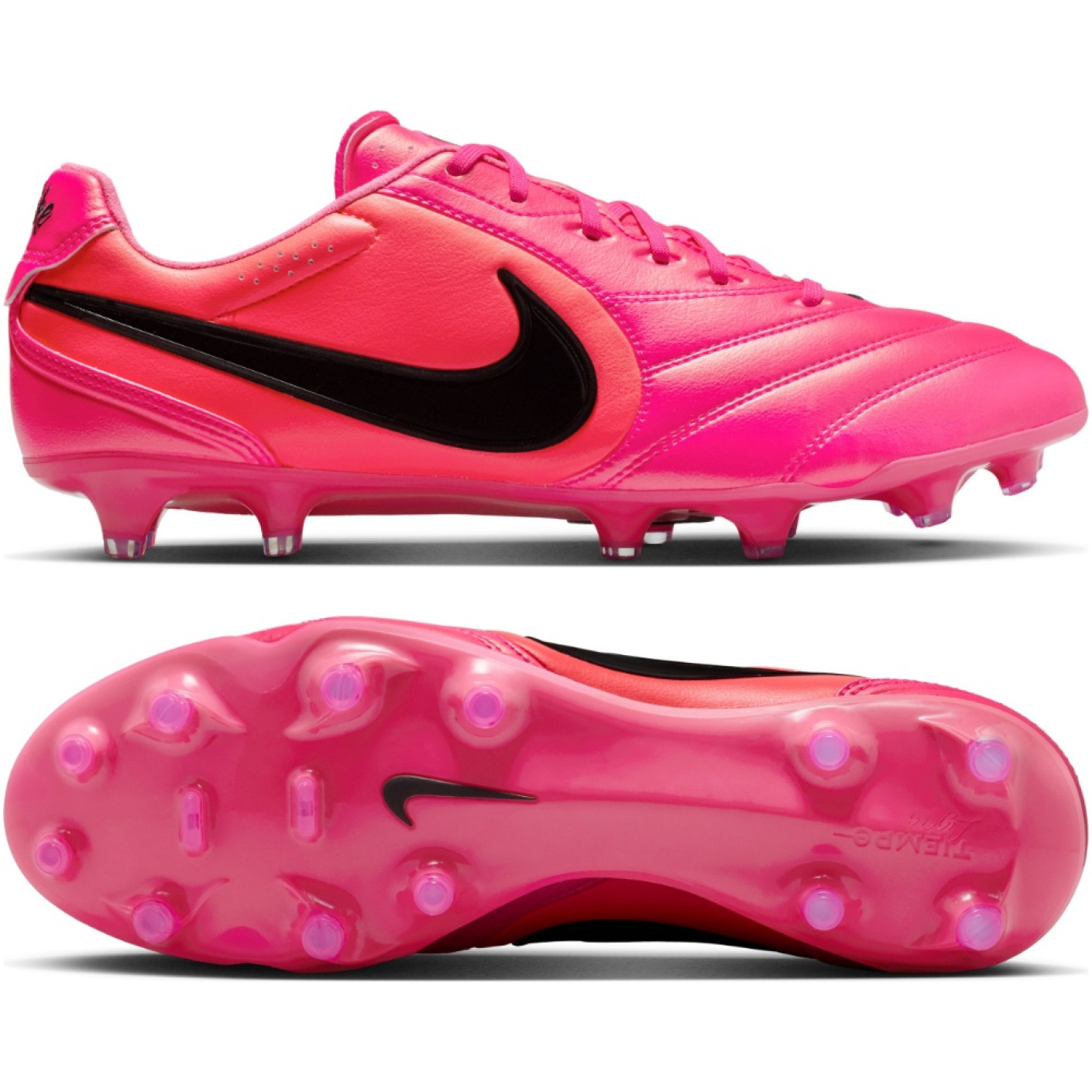 Nike Tiempo Ligera Pro Gras Football Boots (FG) Hot Pink Black