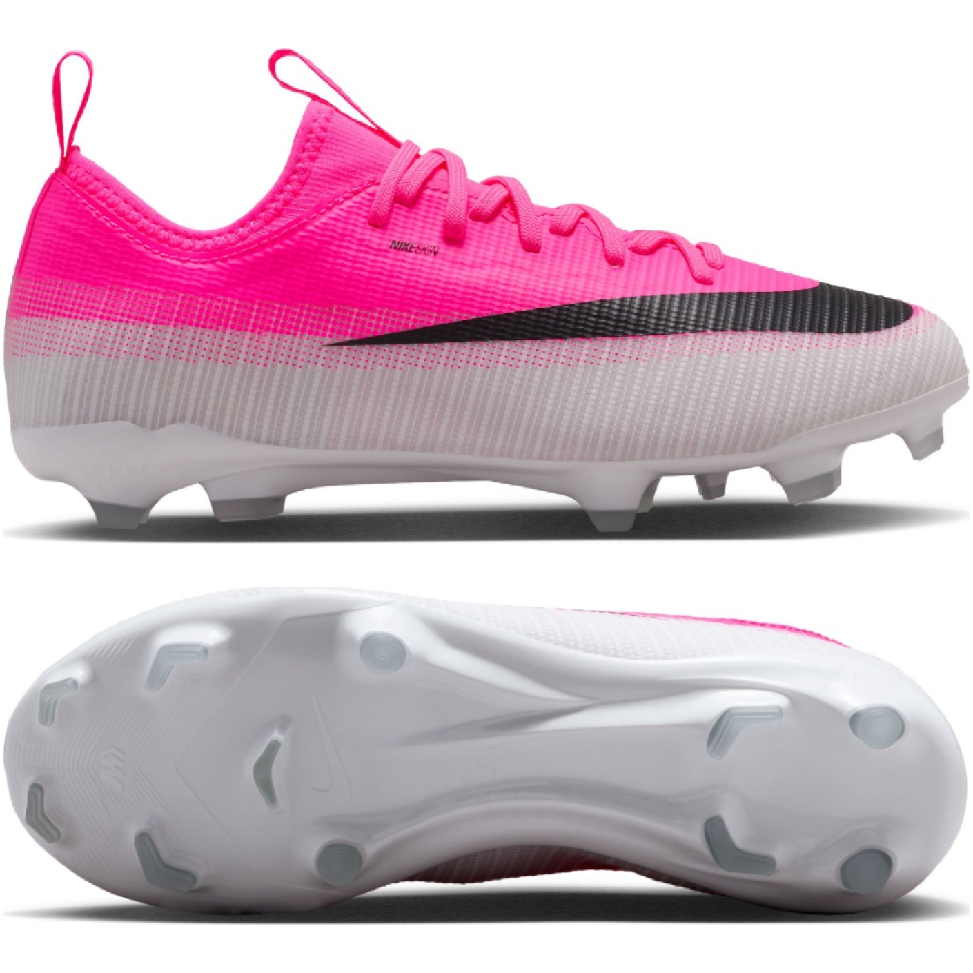 Nike Mercurial Vapor 17 Academy Grass/Artificial Grass Football Boots (MG) Kids Hot Pink White Black