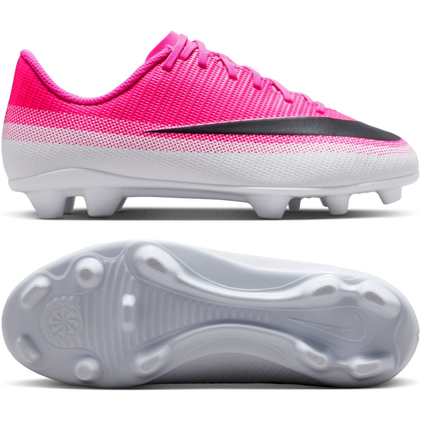 Nike Mercurial Vapor 17 Club Grass/Artificial Grass Football Boots (MG) Kids Hot Pink White Black