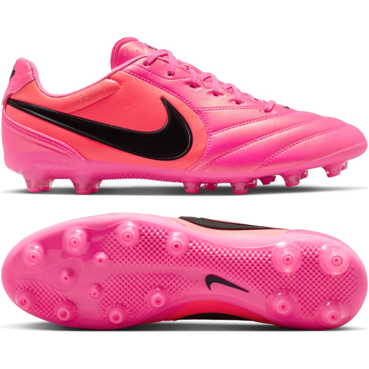 Nike Tiempo Ligera Pro Artificial Grass Football Boots (AG) Hot Pink Black
