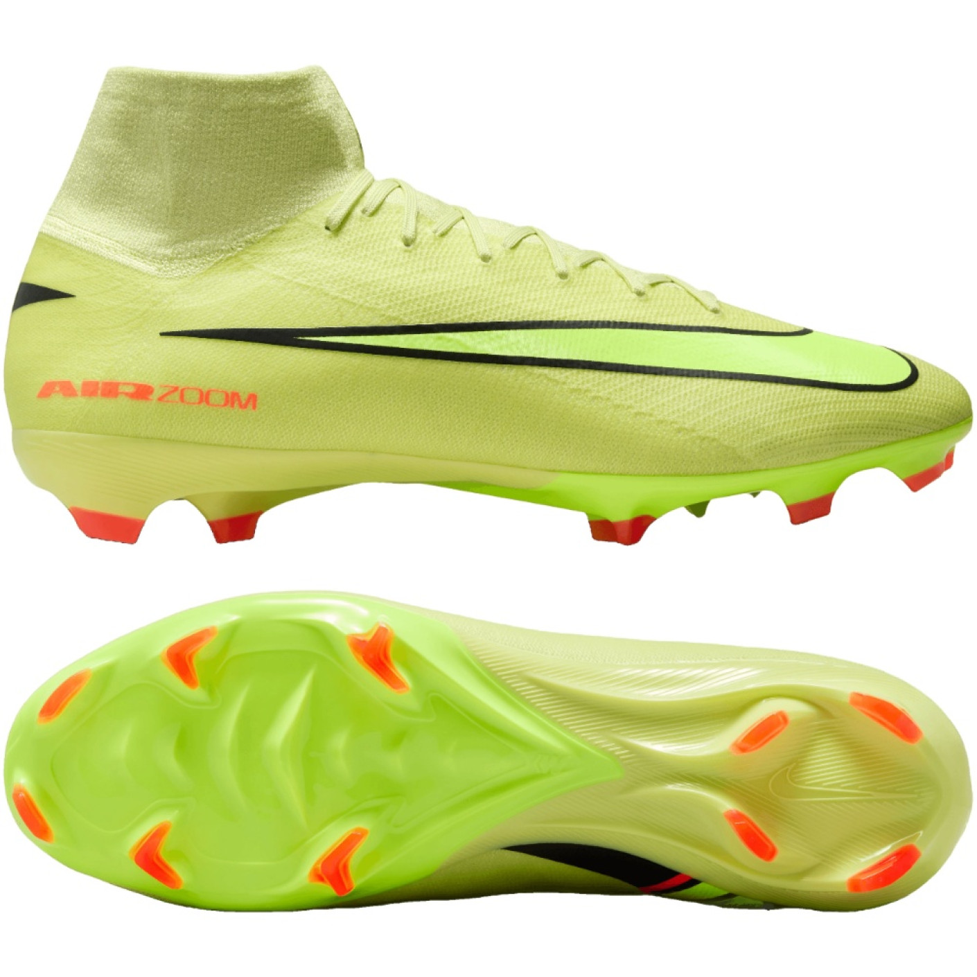 Nike Zoom Mercurial Superfly 10 Pro Gras Football Boots (FG) Yellow Neon Yellow Orange