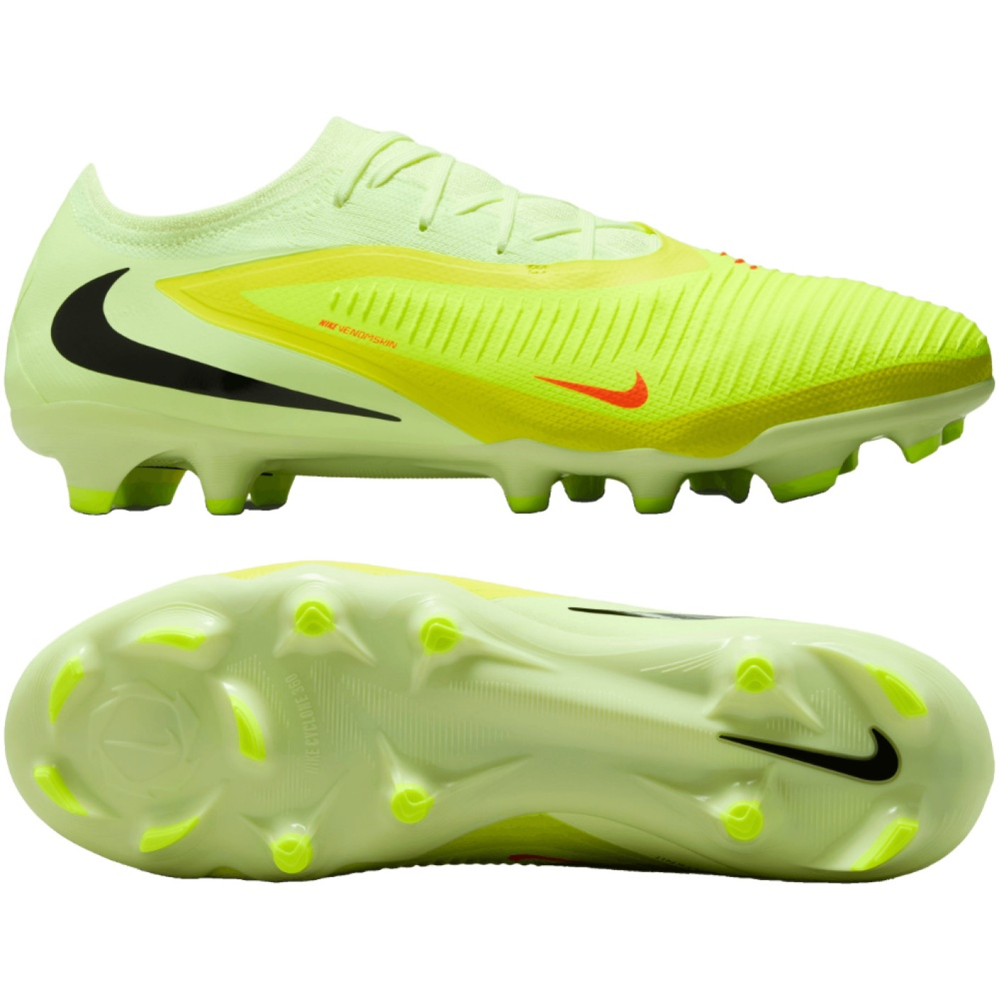 Nike Phantom 6 Low Pro Gras Football Boots (FG) Yellow Orange Black