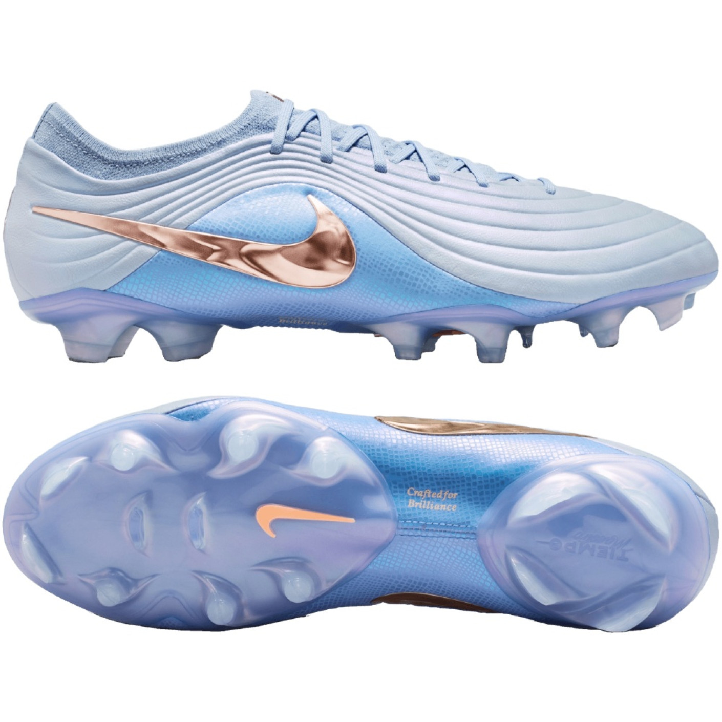 Nike Tiempo Maestro LV8 Elite Gras Voetbalschoenen (FG) Lichtblauw Paarsblauw Brons