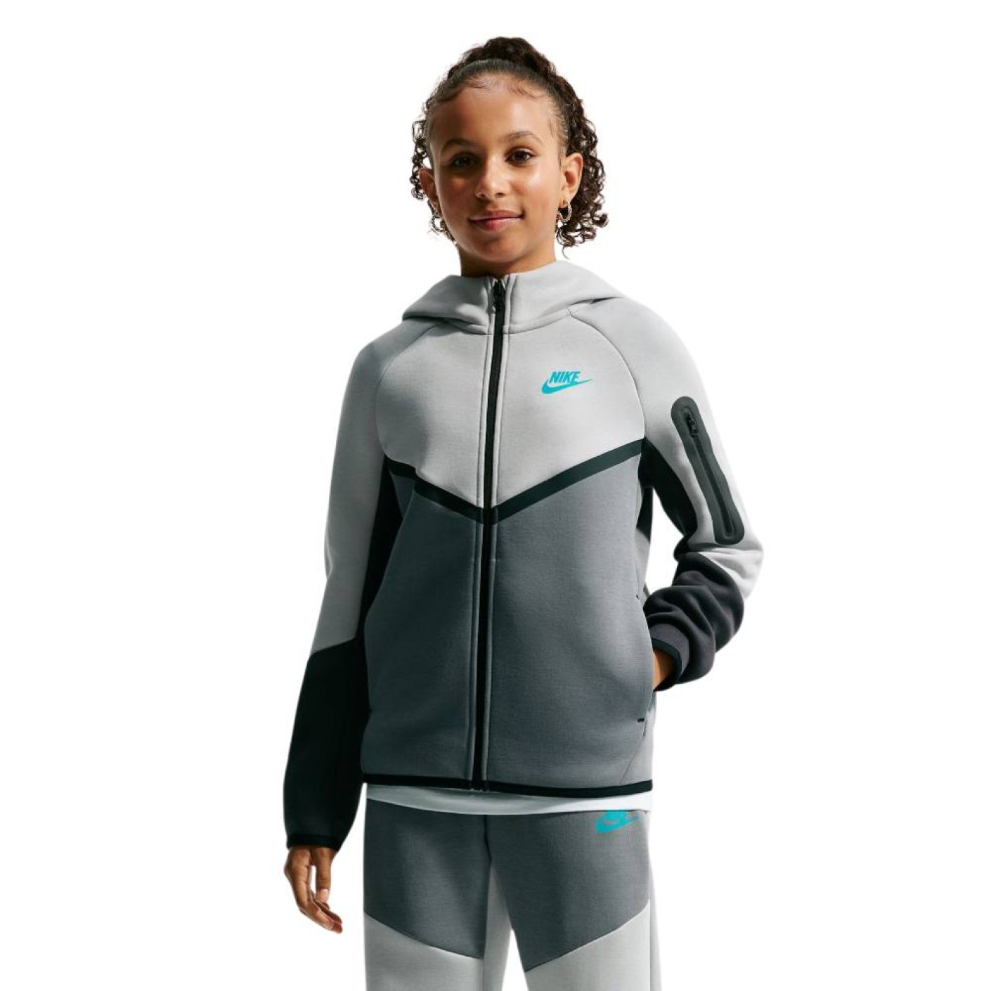 Nike Tech Fleece Sportswear Vest Kids Grey Dark Grey Black Blue