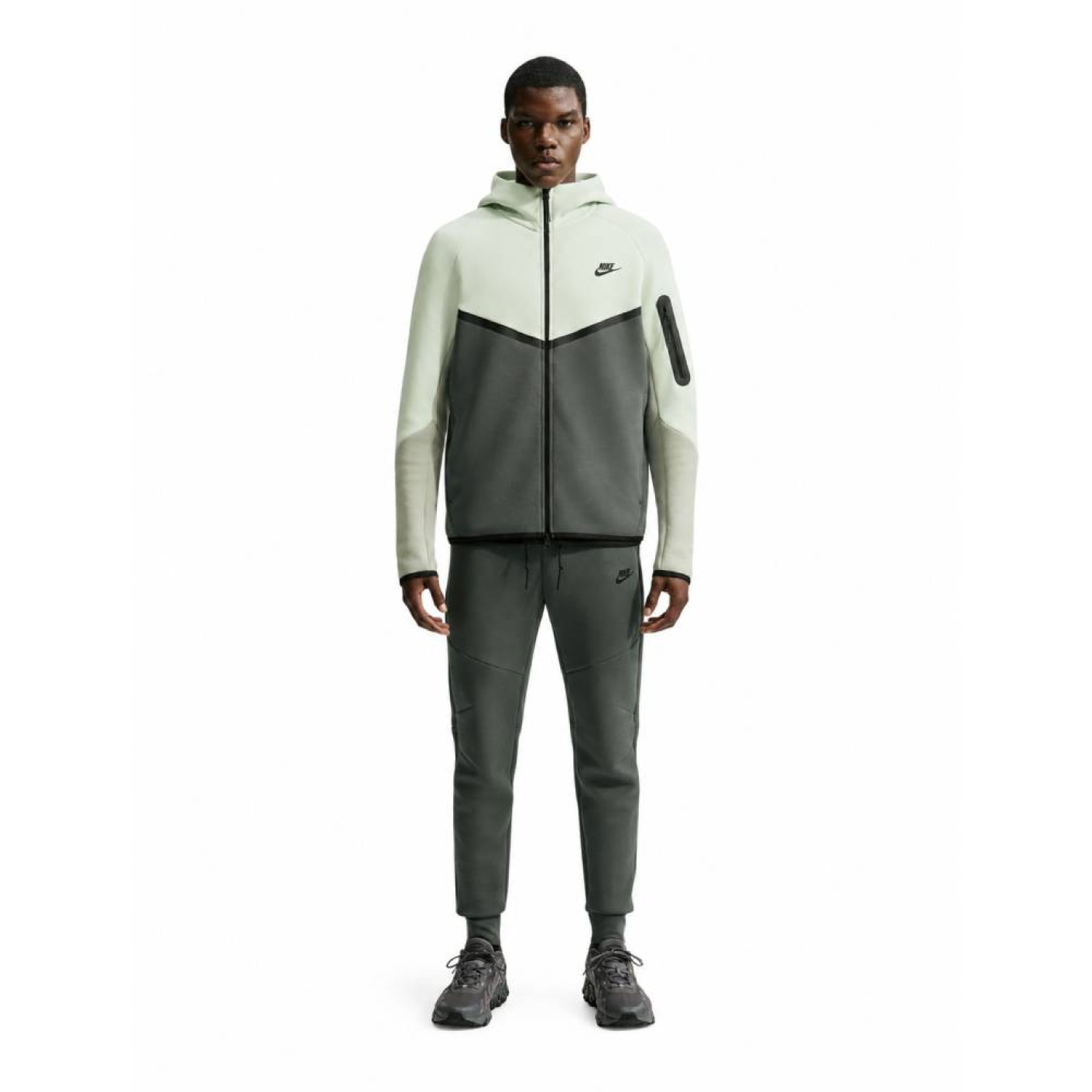 Nike Tech Fleece Sportswear Tracksuit Mint Green Dark Green Black
