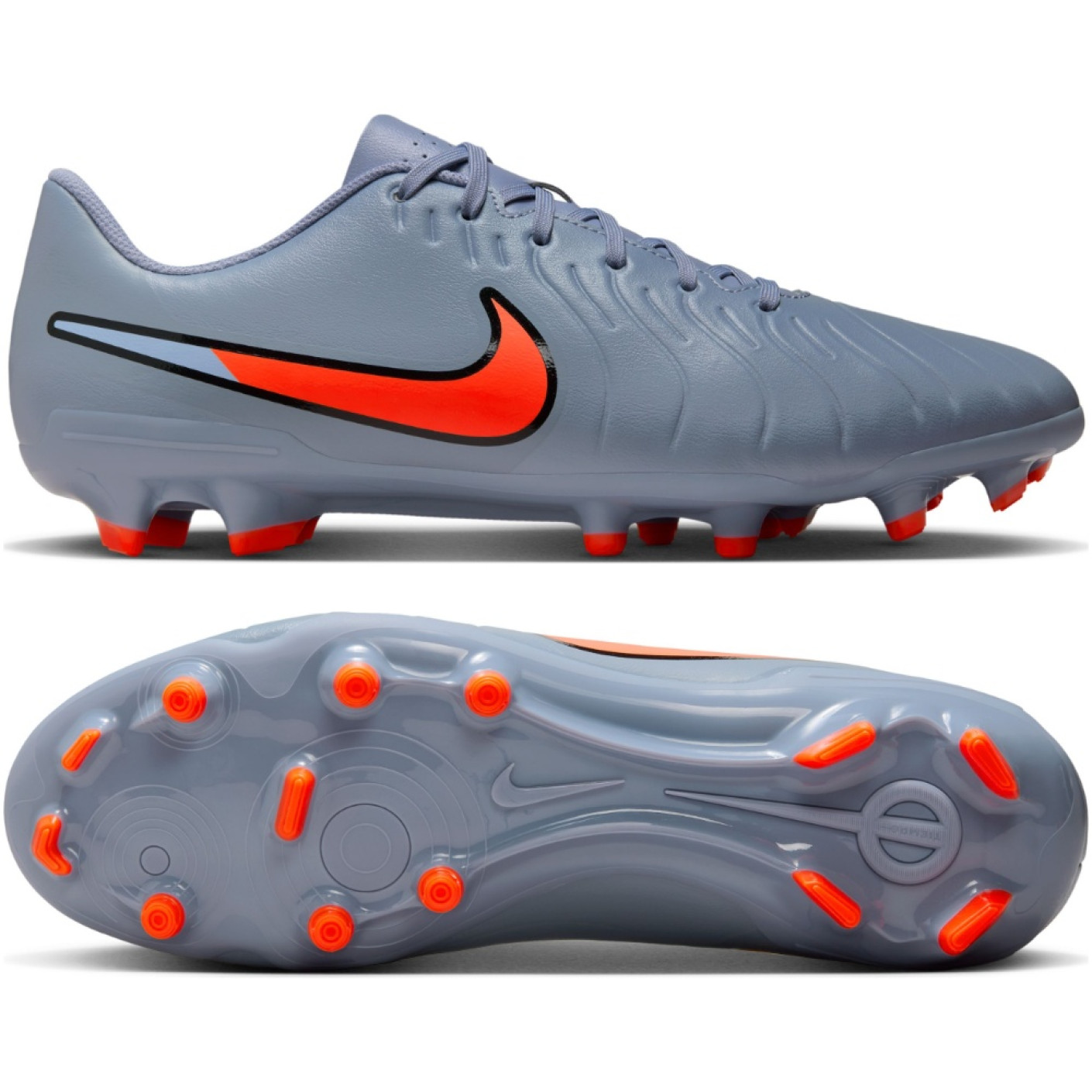 Nike Tiempo Legend 10 Club Grass/Artificial Grass Football Boots (MG) Light Blue Bright Red Black