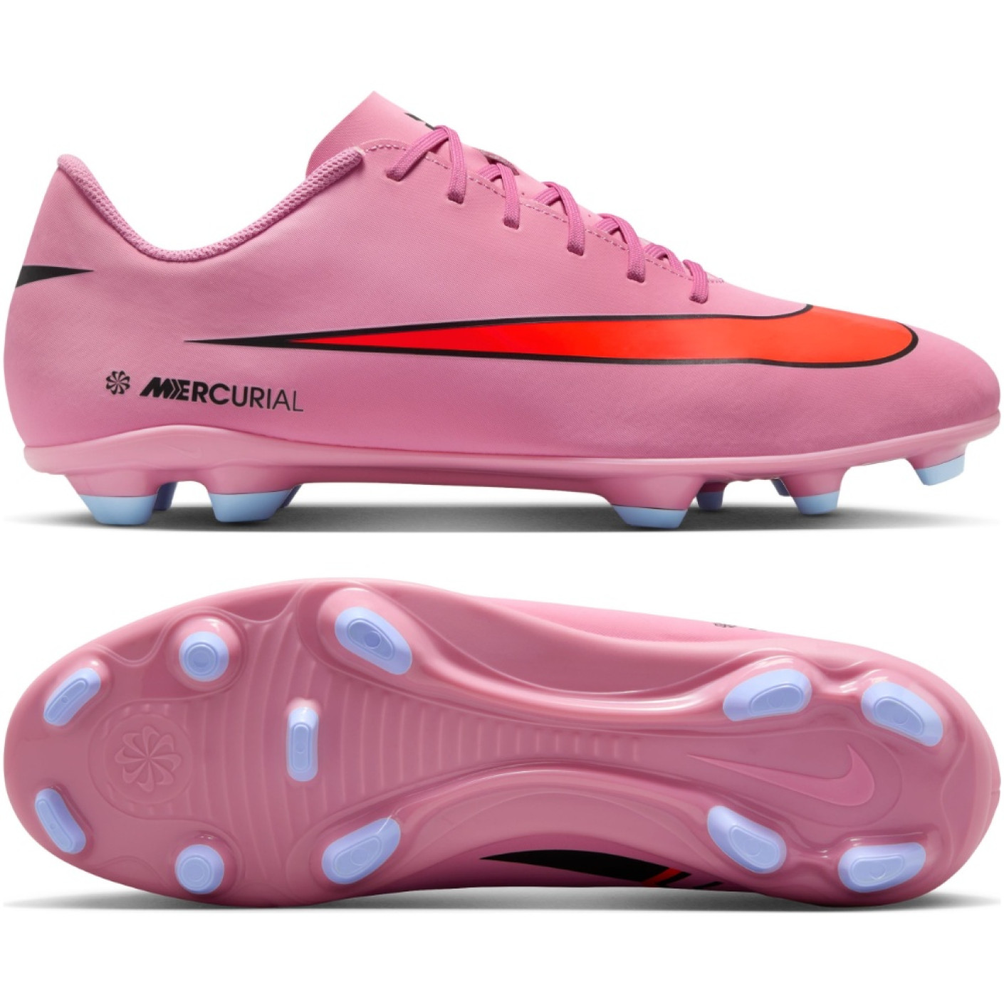 Nike Mercurial Vapor 16 Club Grass/Artificial Grass Football Boots (MG) Pink Bright Red Light Blue