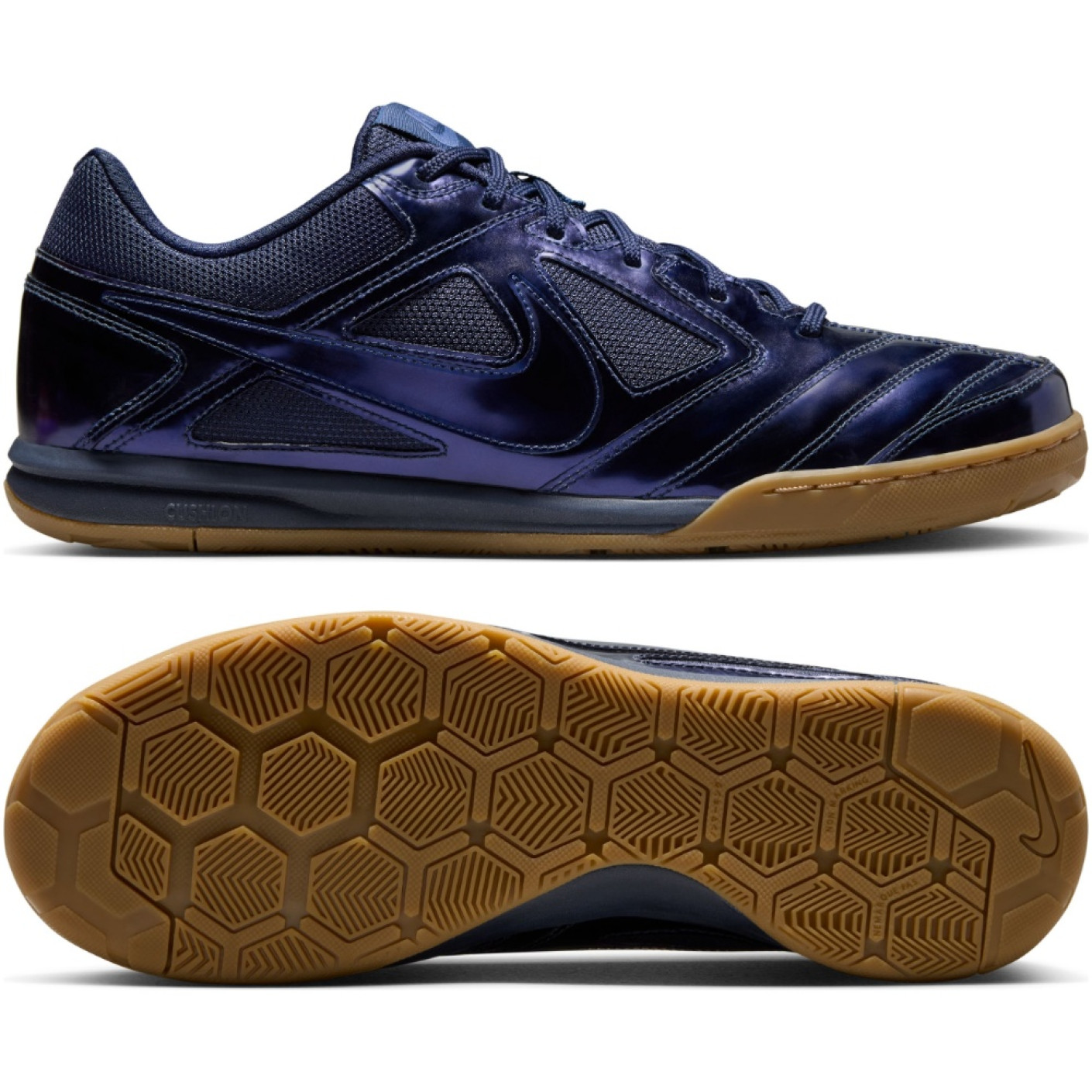 Nike Gato LV8 Indoor Football Shoes (IN) Dark Blue Brown