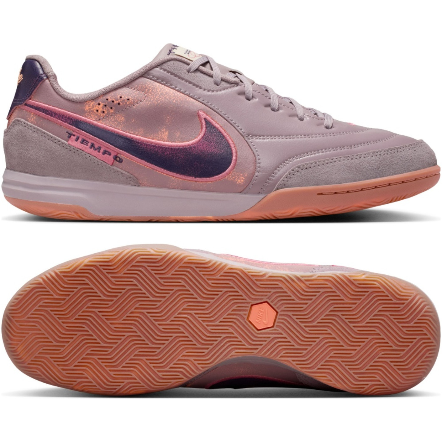 Nike Tiempo Streetgato Straatvoetbalschoenen Lichtpaars Paars Roze