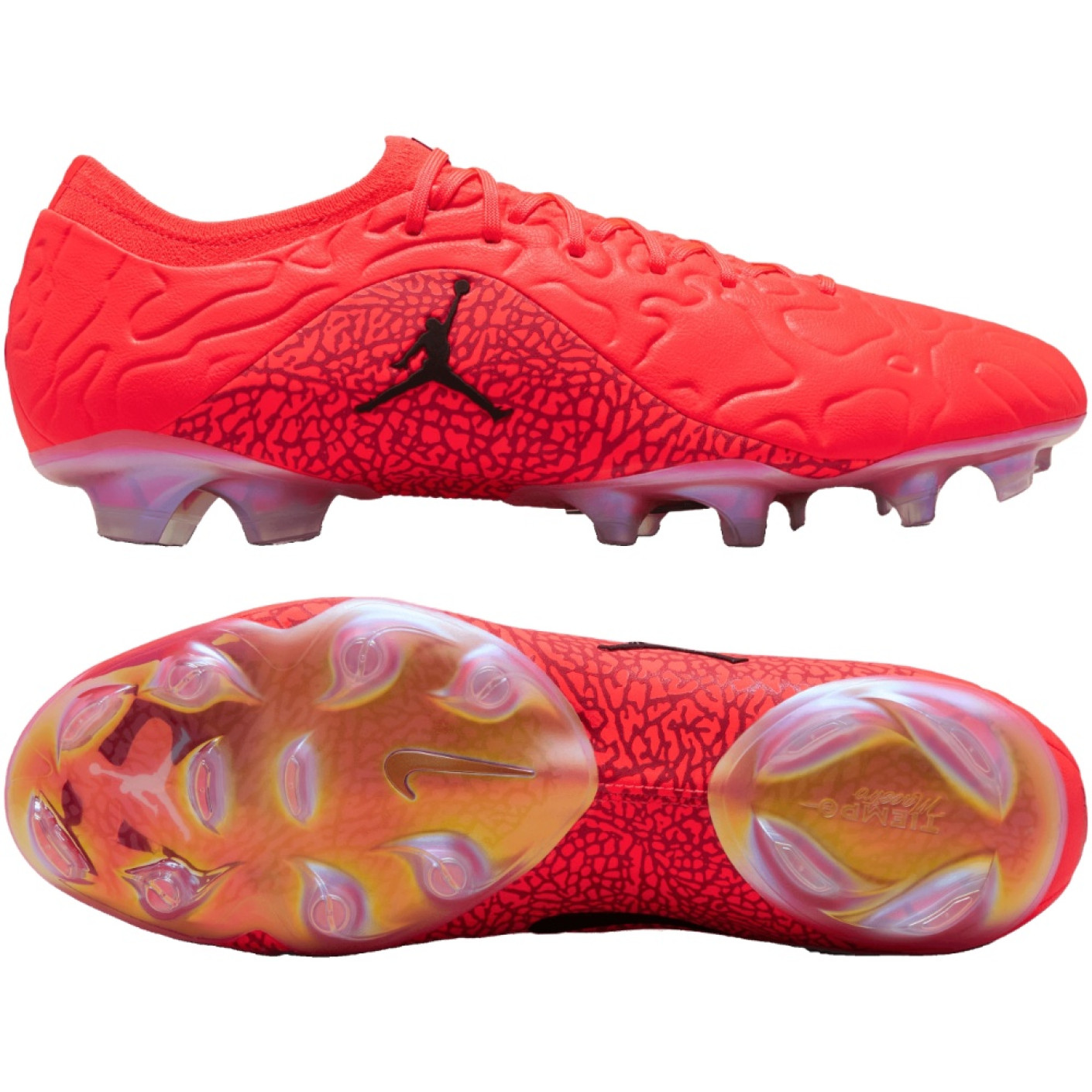 Nike Jordan Tiempo Maestro Elite SE Gras Voetbalschoenen (FG) Felrood Zwart
