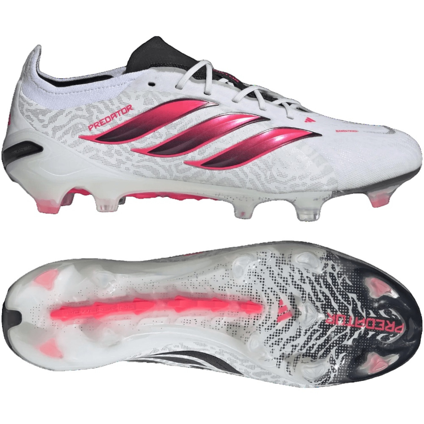 adidas Predator Elite Gras Voetbalschoenen (FG) Wit Zwart Roze