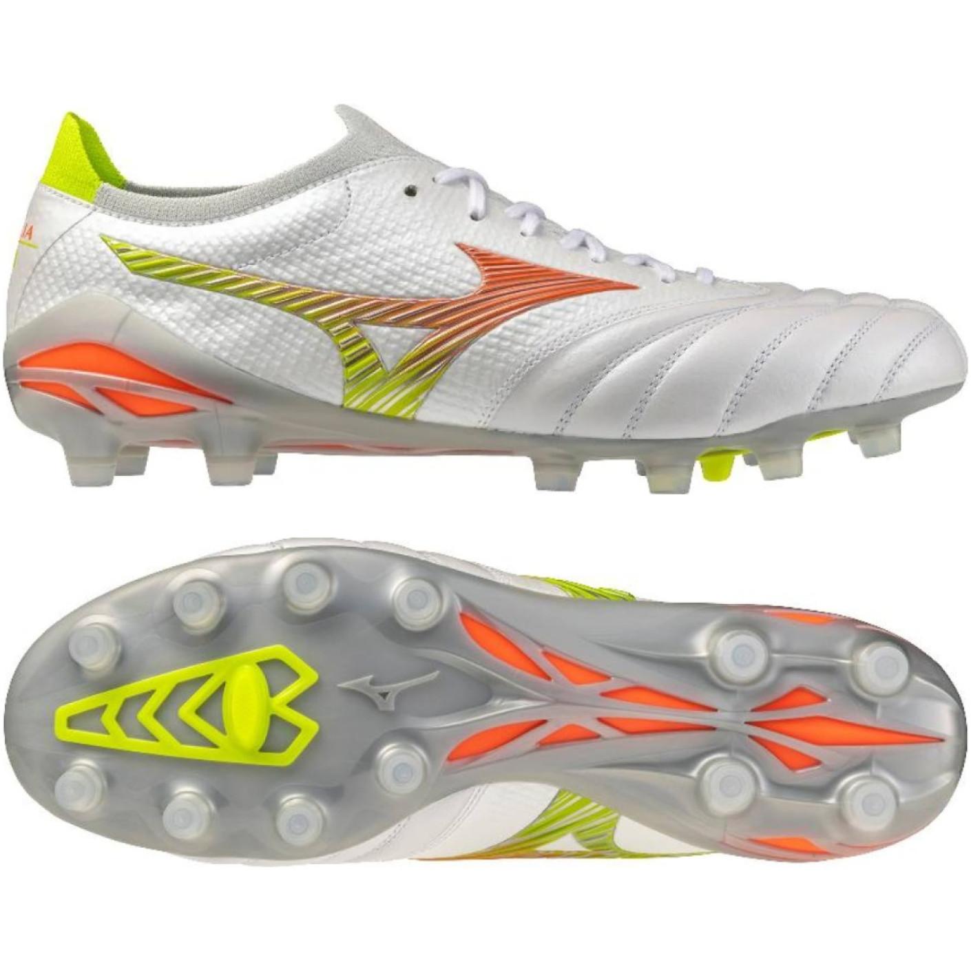 Mizuno Morelia Anatomical Fit 25.0 サッカー Mizuno Morelia Neo V Beta Japan Grass Football Boots (FG) White