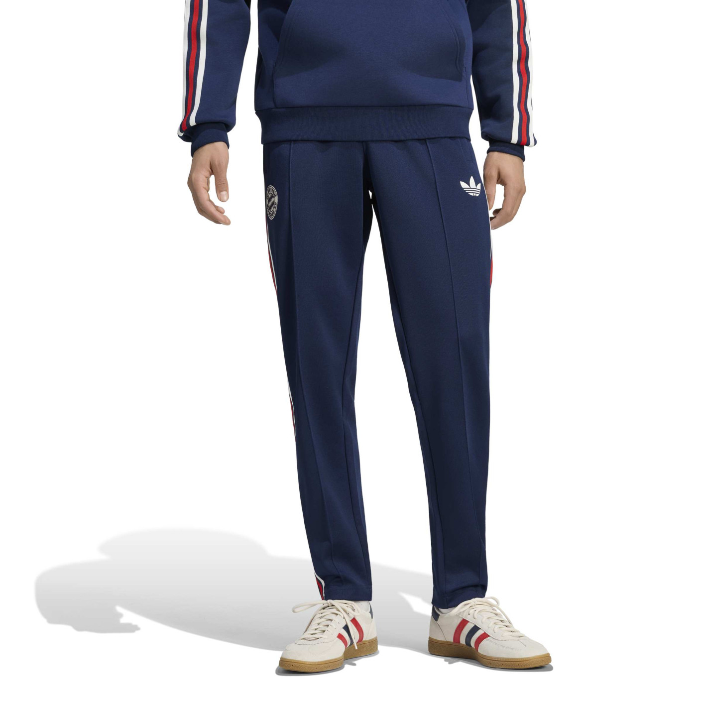 adidas Bayern München Originals Trainingsbroek Donkerblauw Wit Rood